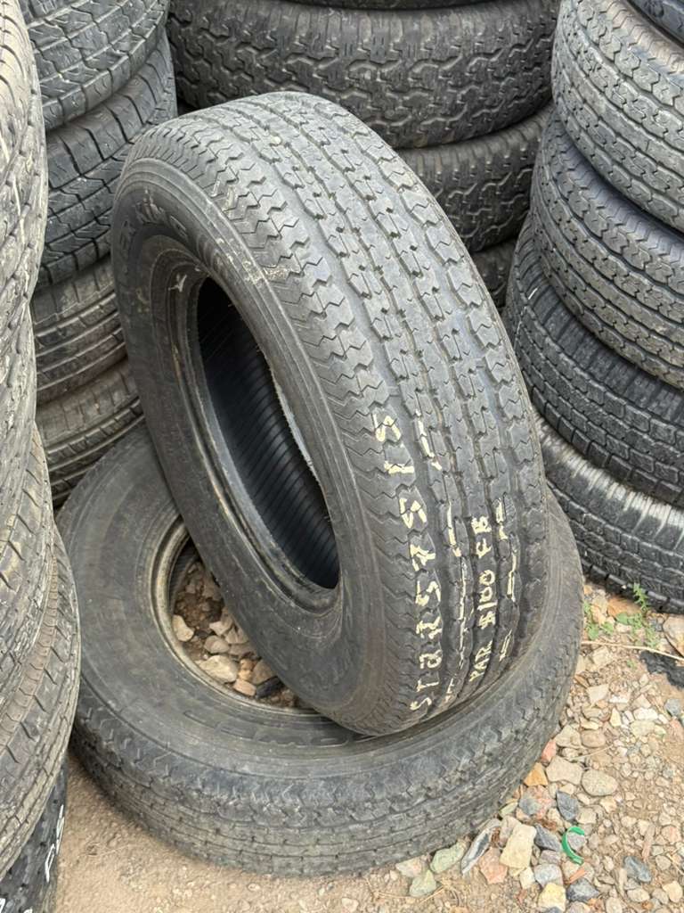 ST225/75R15 Pair (2 Used Tires) Power King Towmax STR
