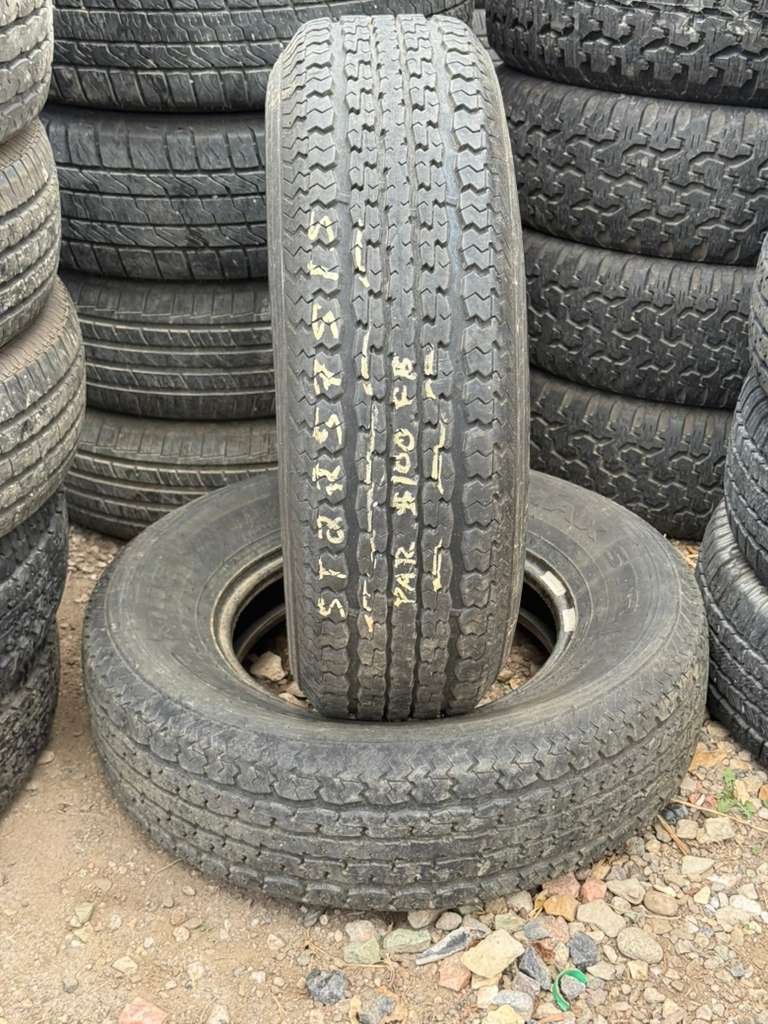 ST225/75R15 Pair (2 Used Tires) Power King Towmax STR