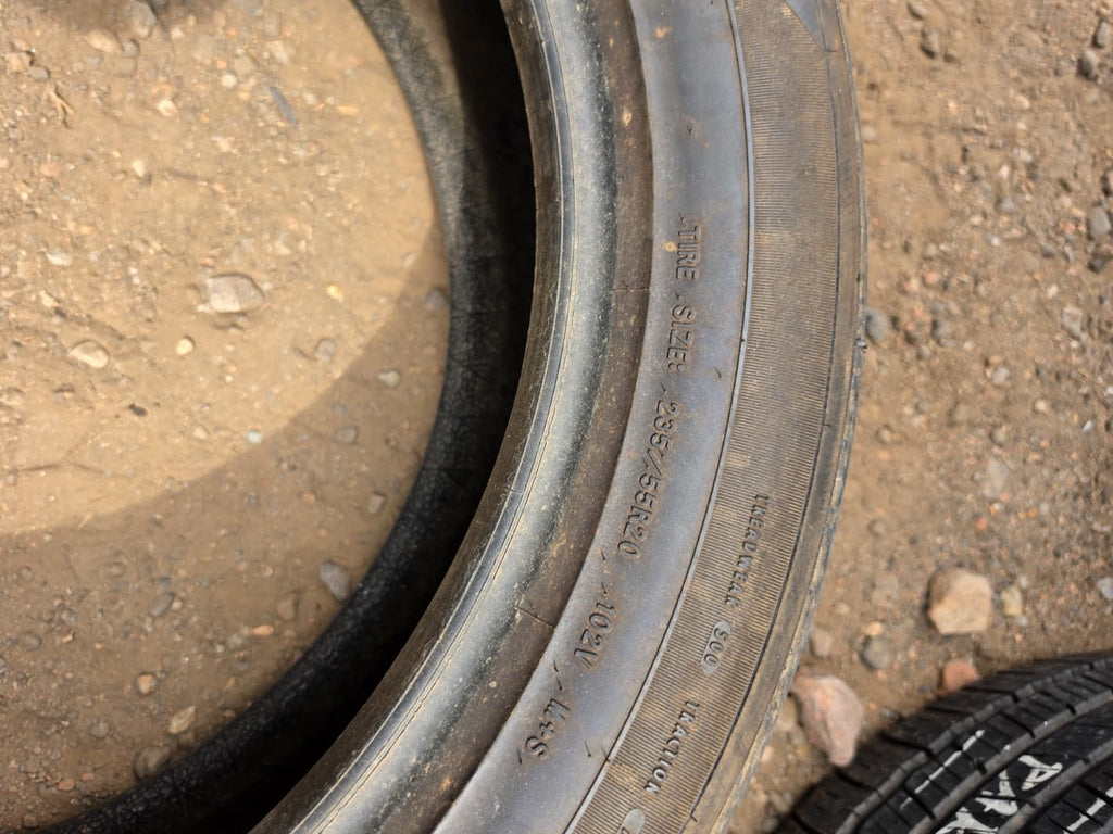 235/55R0 Pair (2 Used Tires) Goodyear Eagle-Touring