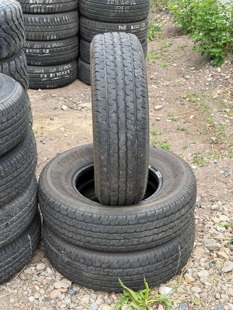 ST225/75R15 (3 Used Tires) Towstar STR ST Radial
