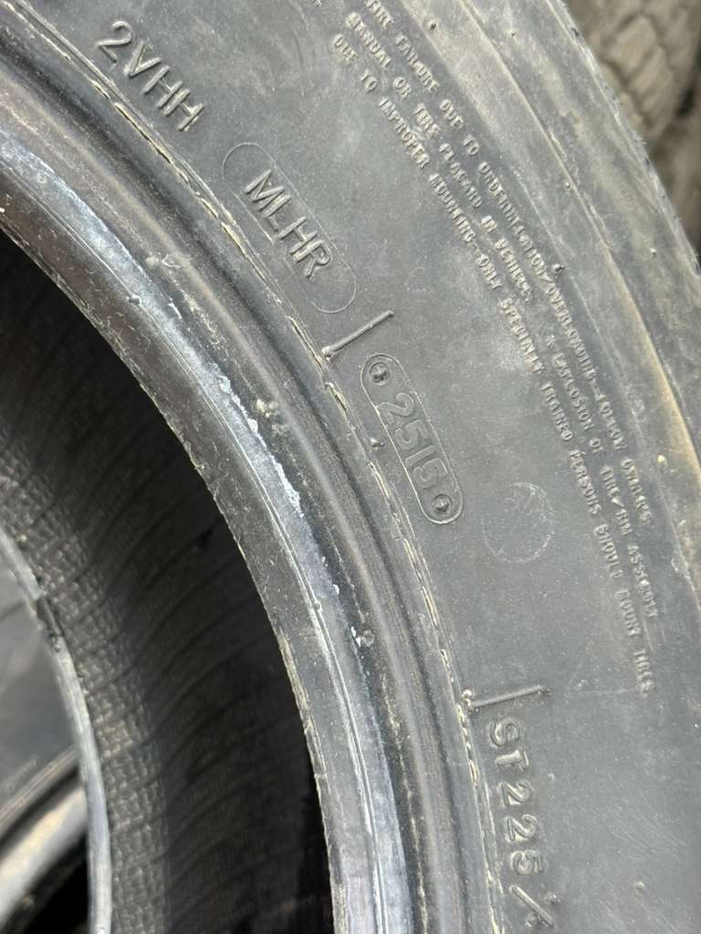 ST225/75R15 Set (4 Used Tires) Goodyear Marathon