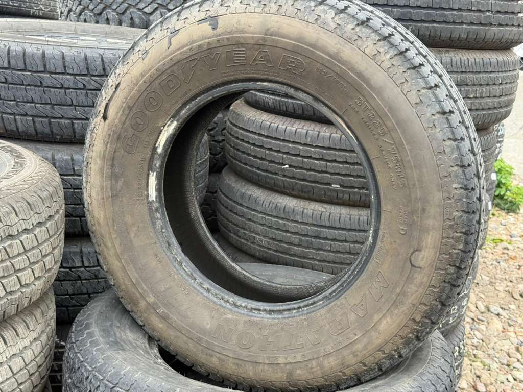 ST225/75R15 Set (4 Used Tires) Goodyear Marathon