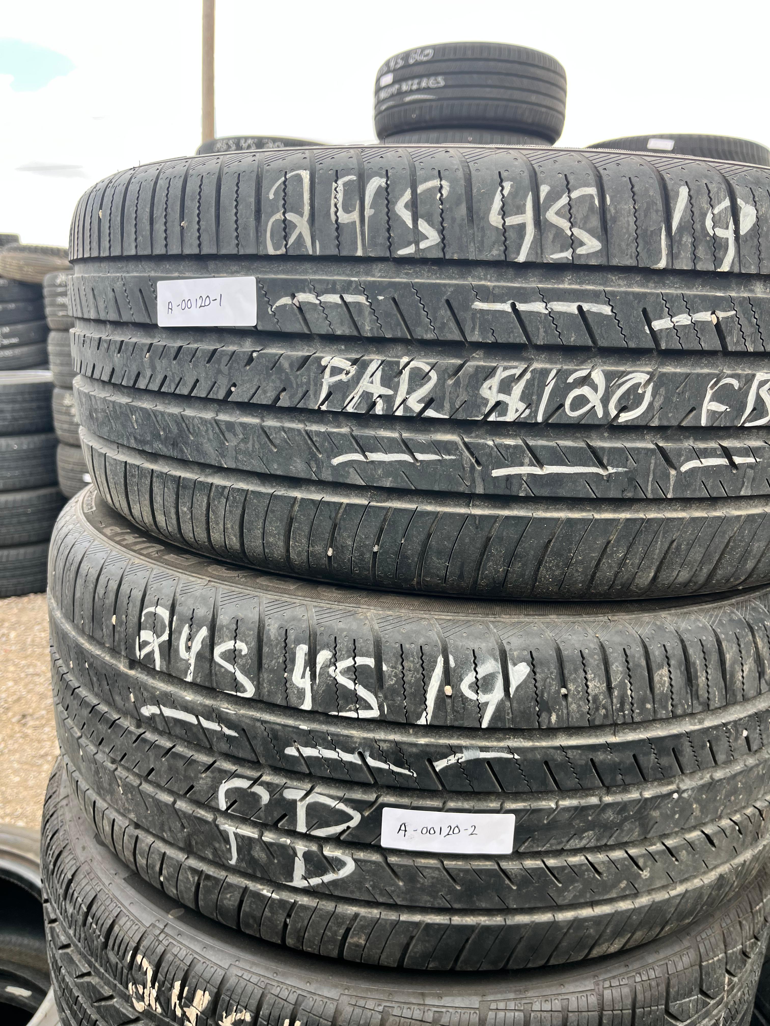 245/45R19 Pair (2 Used Tires) ATLAS Force