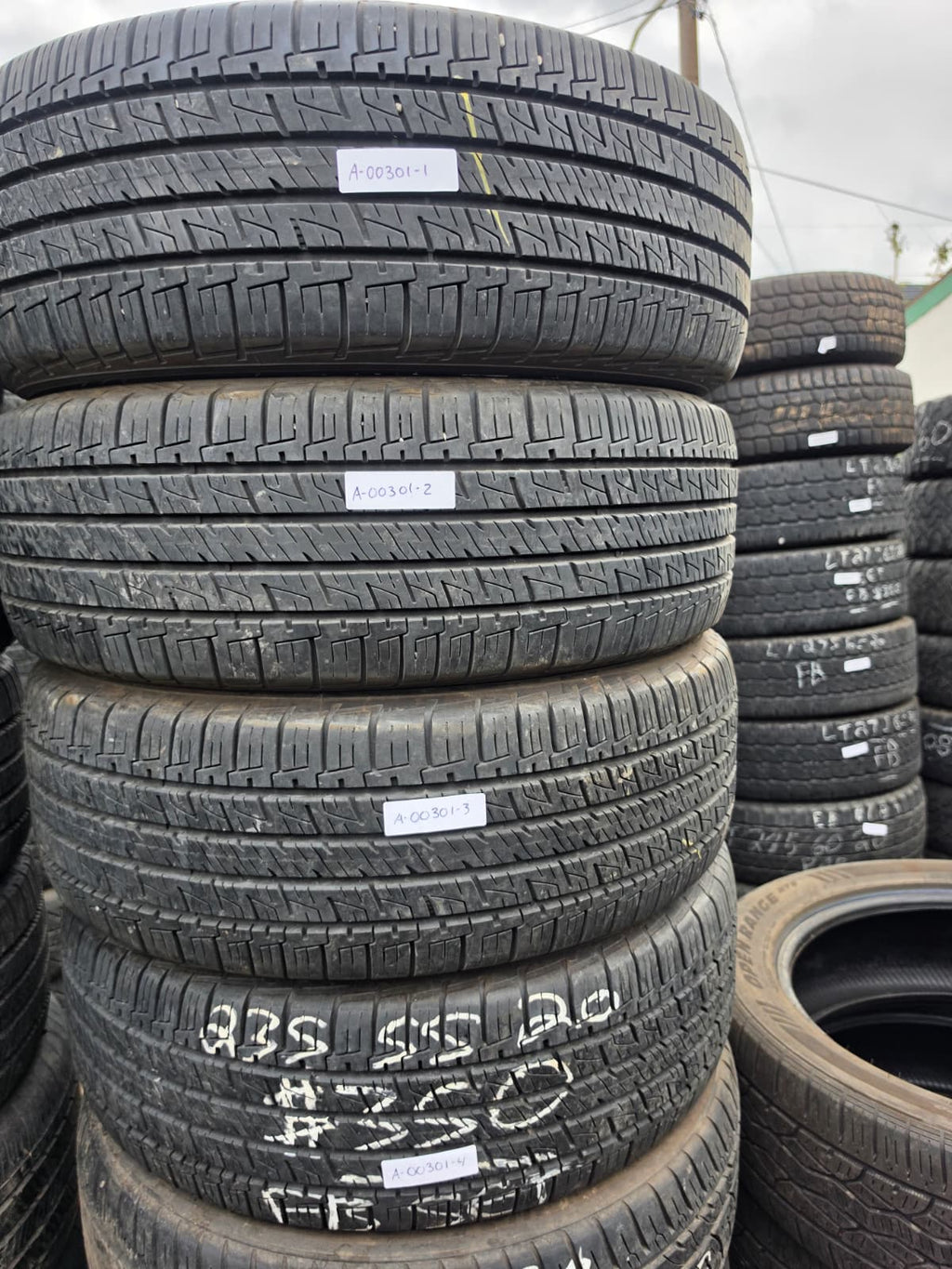 235/55R20 Set (4 Used Tires) Goodyear Assurance
