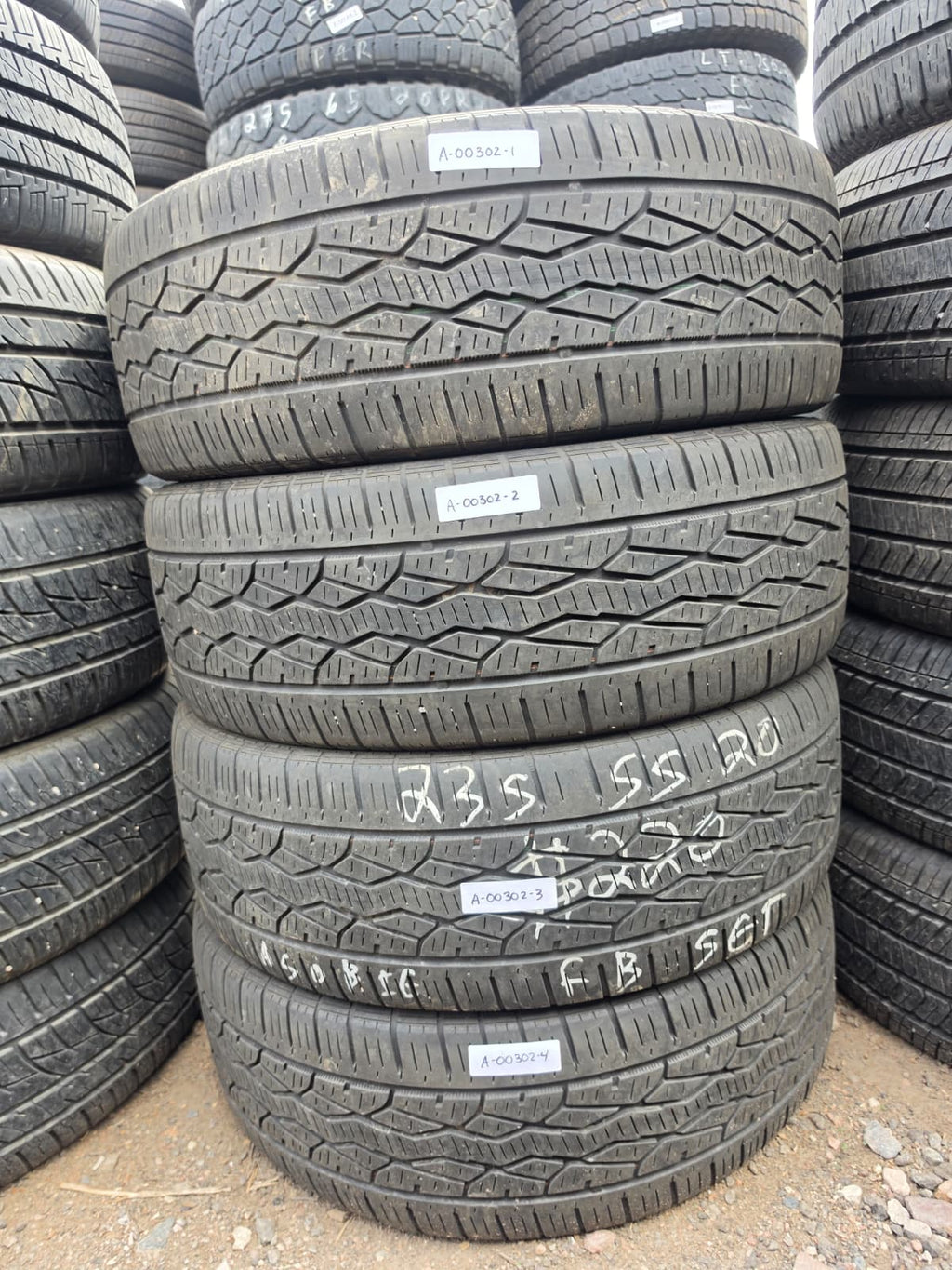 235/55R20 Set (4 Used Tires) Mazama Open Range HTS