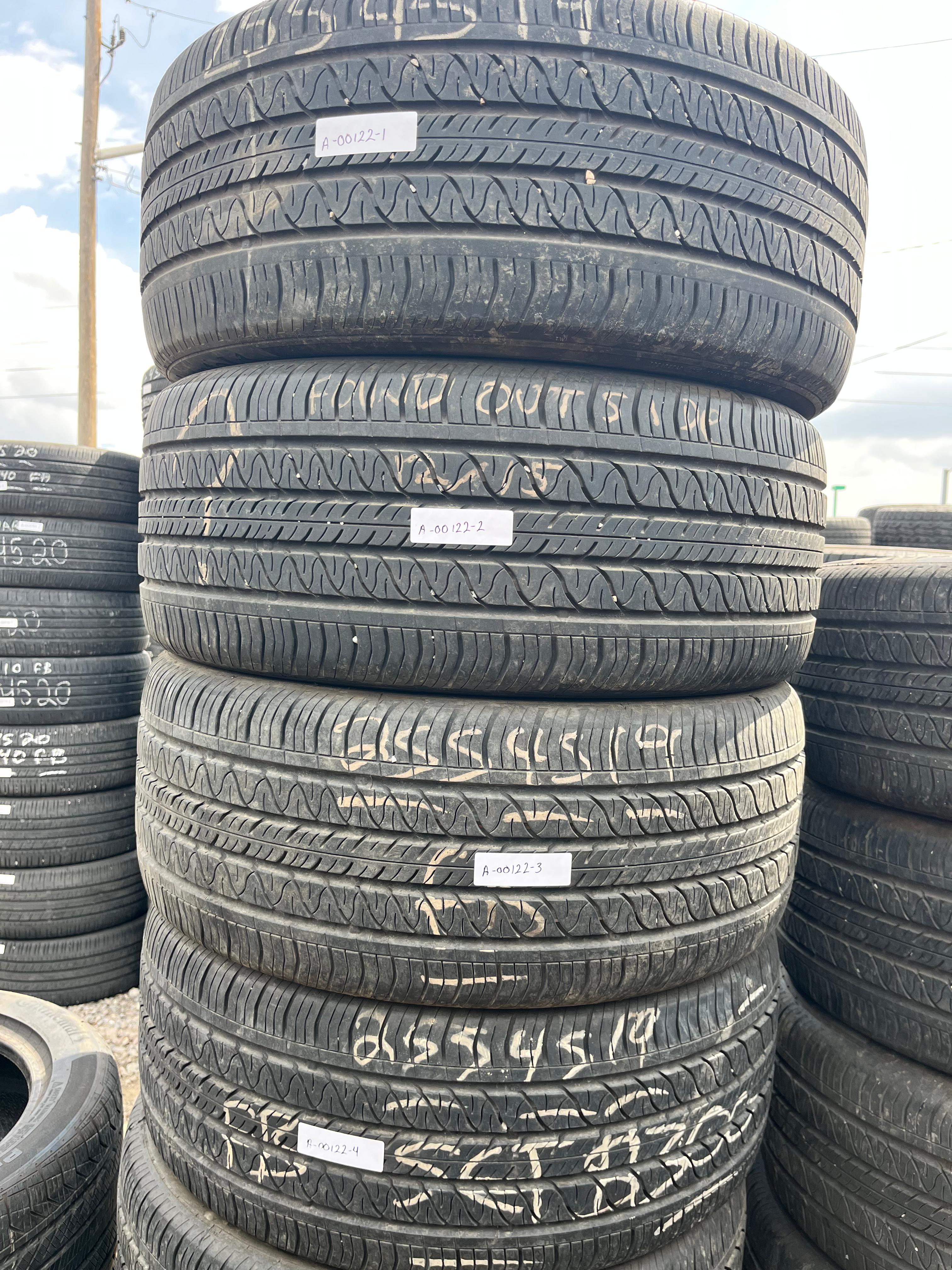 255/45R19 Set (4 Used Tires) Continental Pro Contact