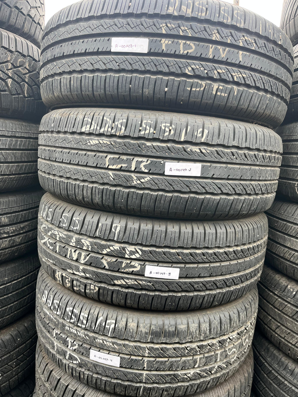 225/55R19 Set (4 Used Tires) Toyo Toyo A36