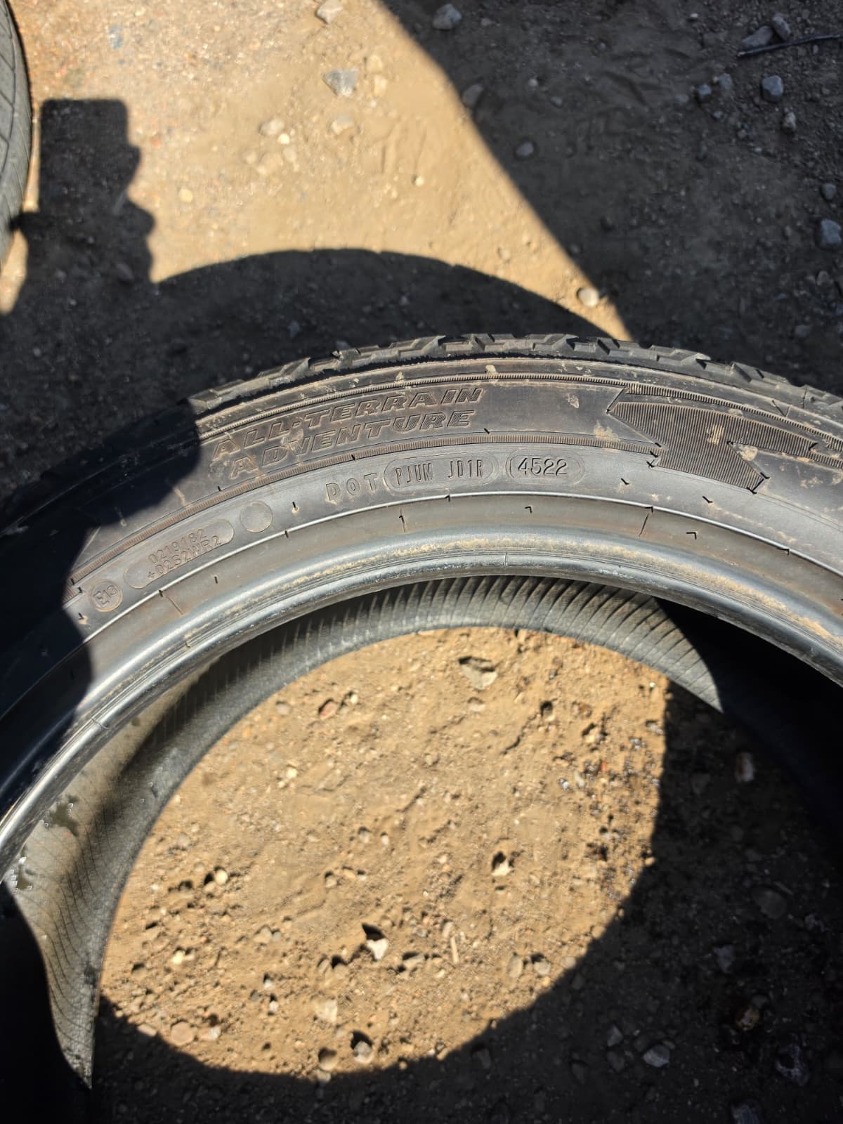 265/50R20 Pair (2 Usrd Tires) Goodyear Wrangler All Terrain Advanture