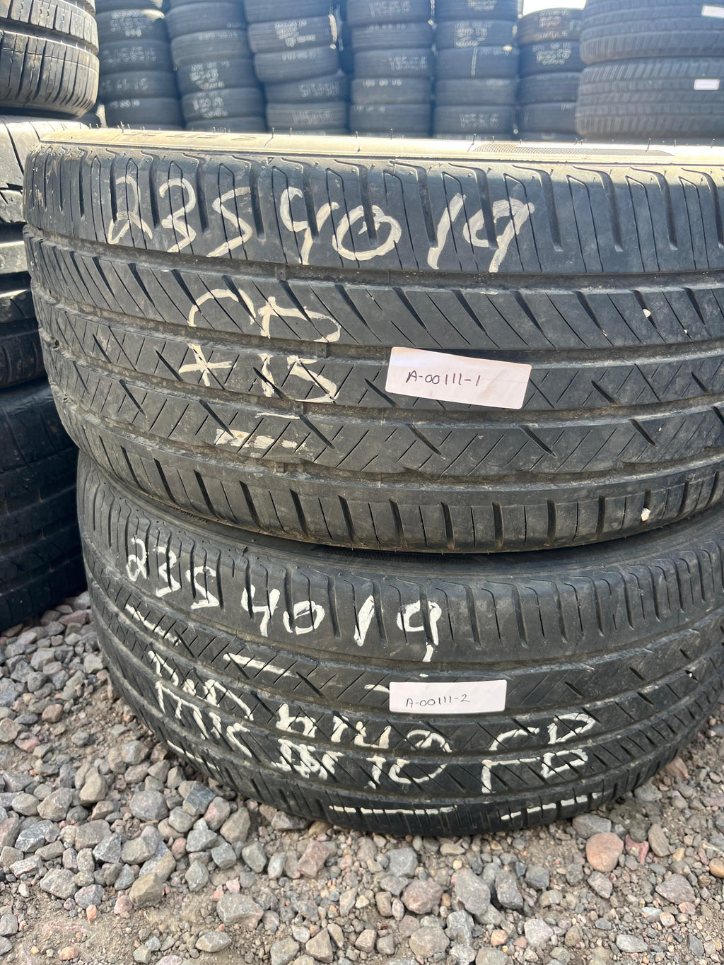 235/40ZR19 Pair (2 Used Tires) Laufenn S Fit AS
