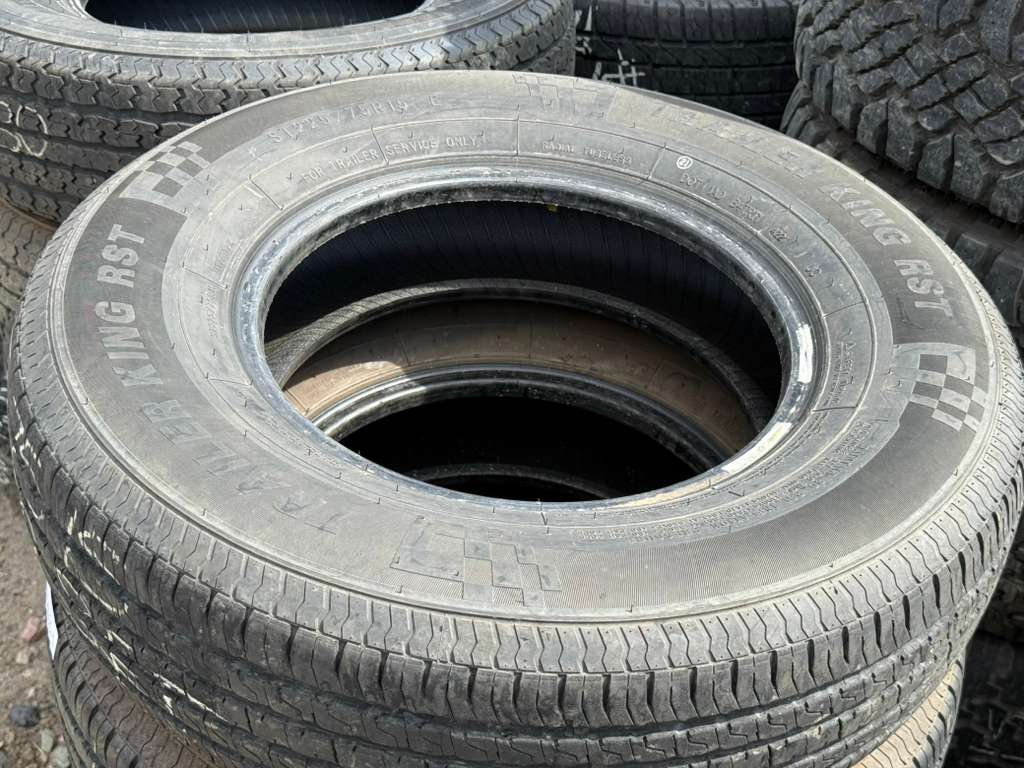 ST225/75R15 Set (4 Used Tires) Trailer King RST