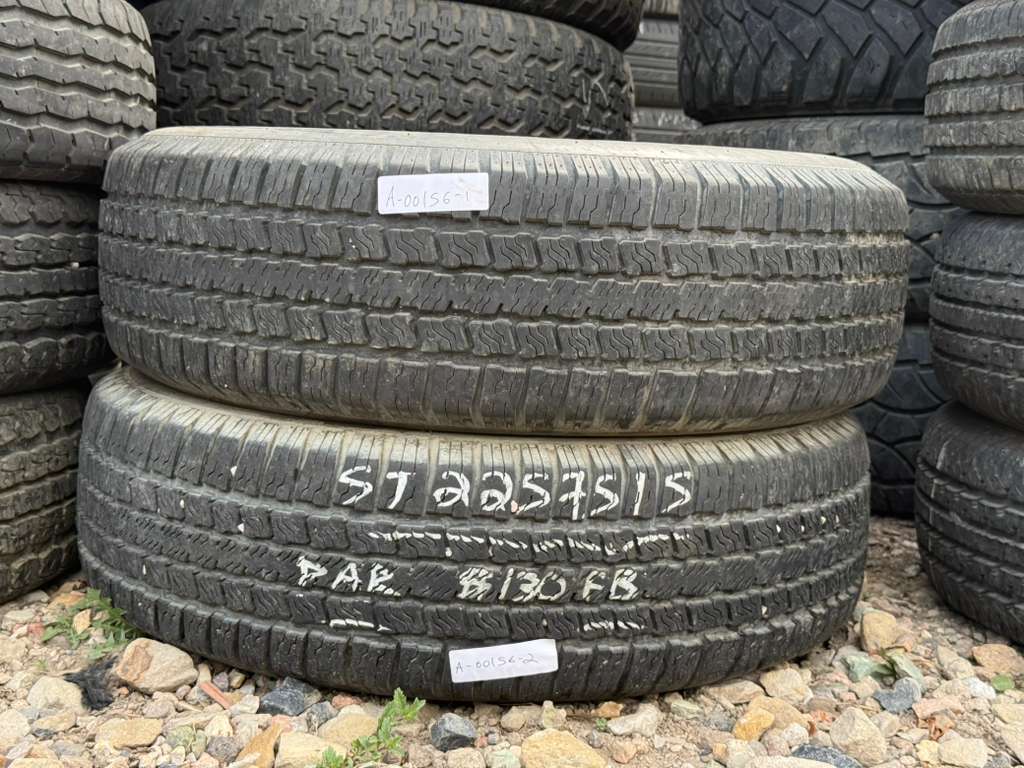 ST225/75R15 Pair (2 Used Tires) Provider ST Radial