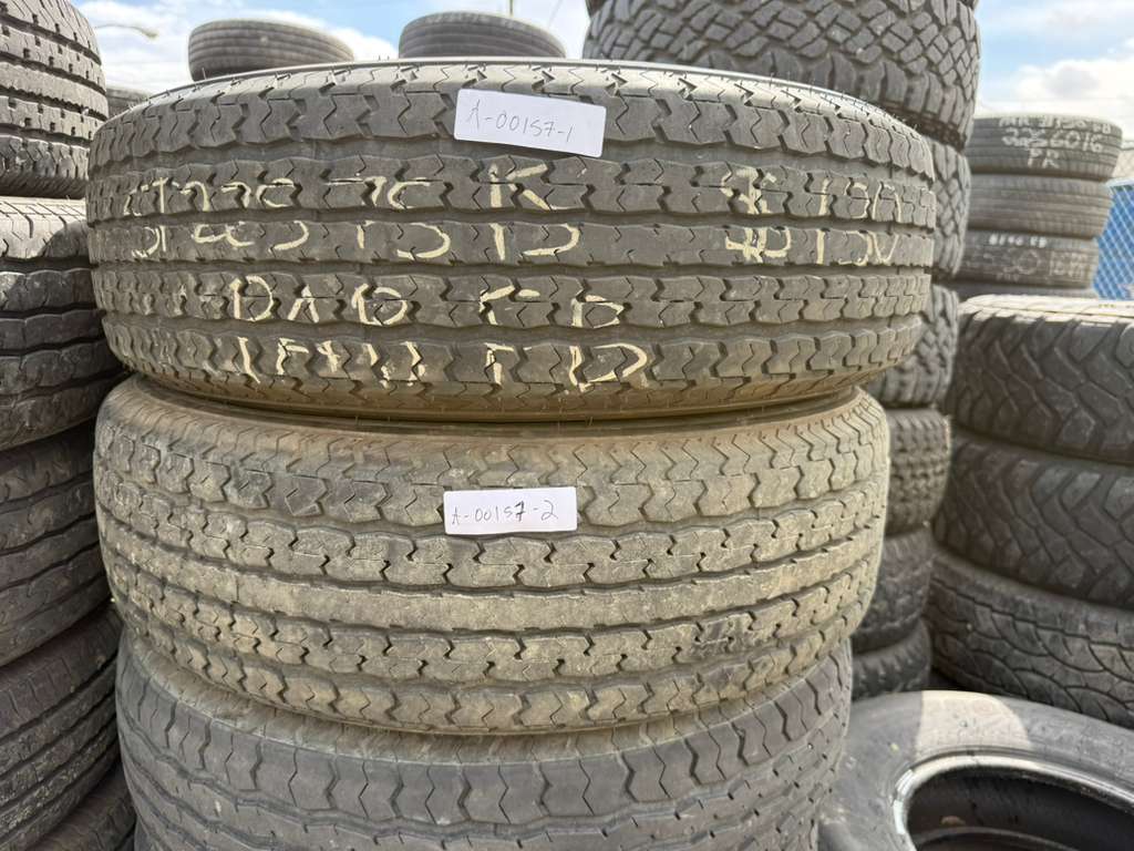 ST225/75R15 Pair (2 Used Tires) Power King Towmax STR