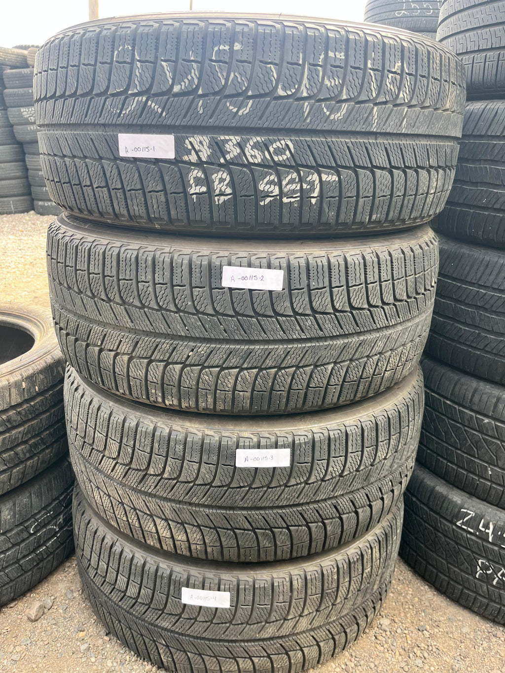 245/45R19 Set (4 Used Tires) Michelin X-Ice