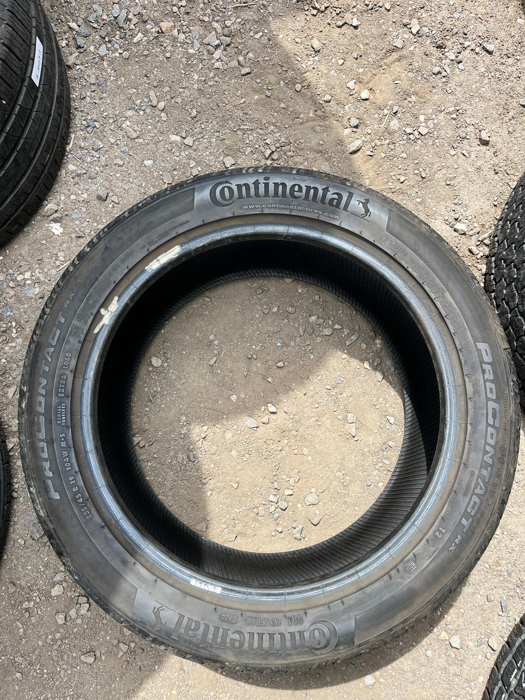 255/45R19 Set (4 Used Tires) Continental Pro Contact