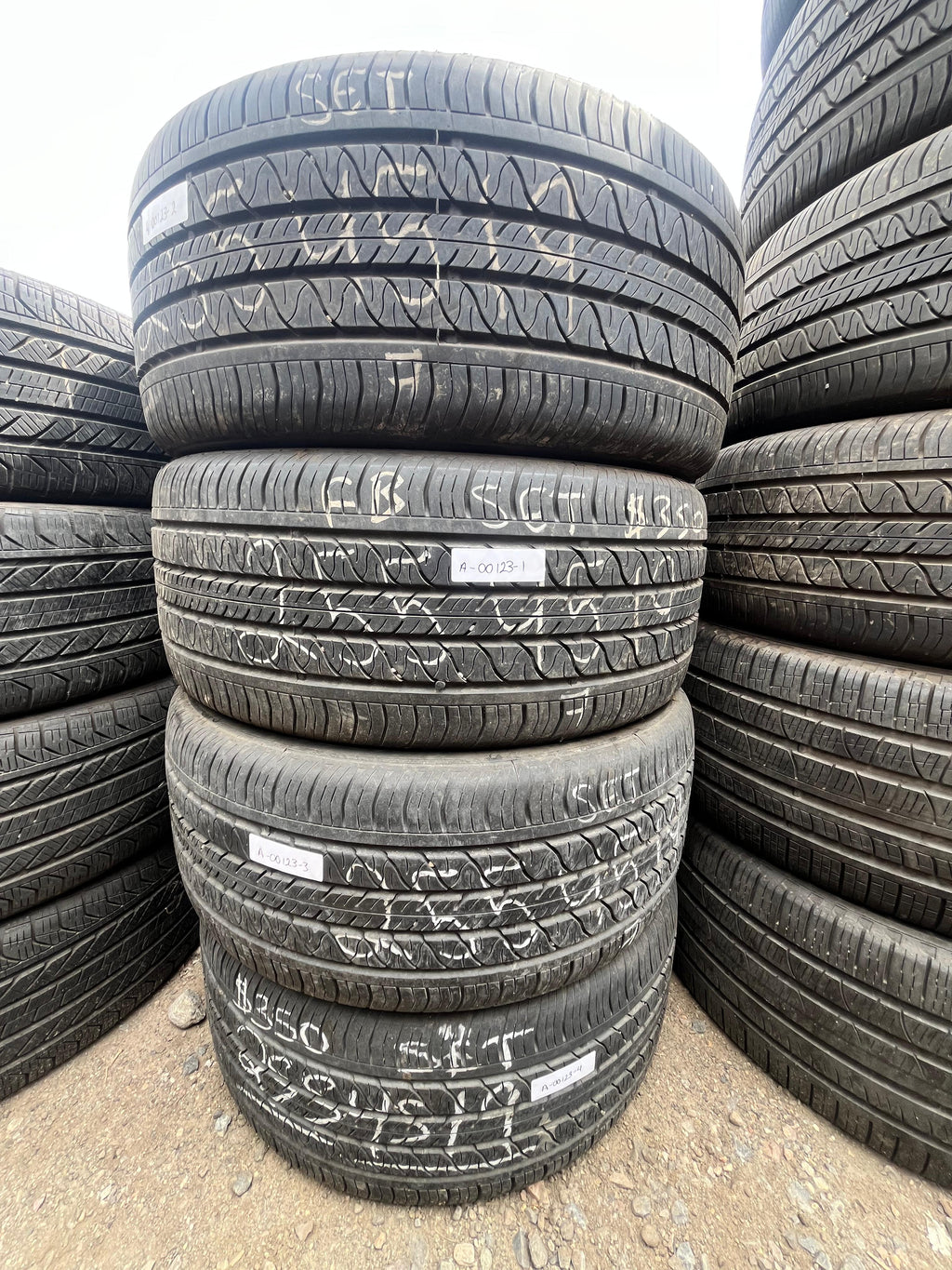 255/45R19 Set (4 Used Tires) Continental Pro Contact