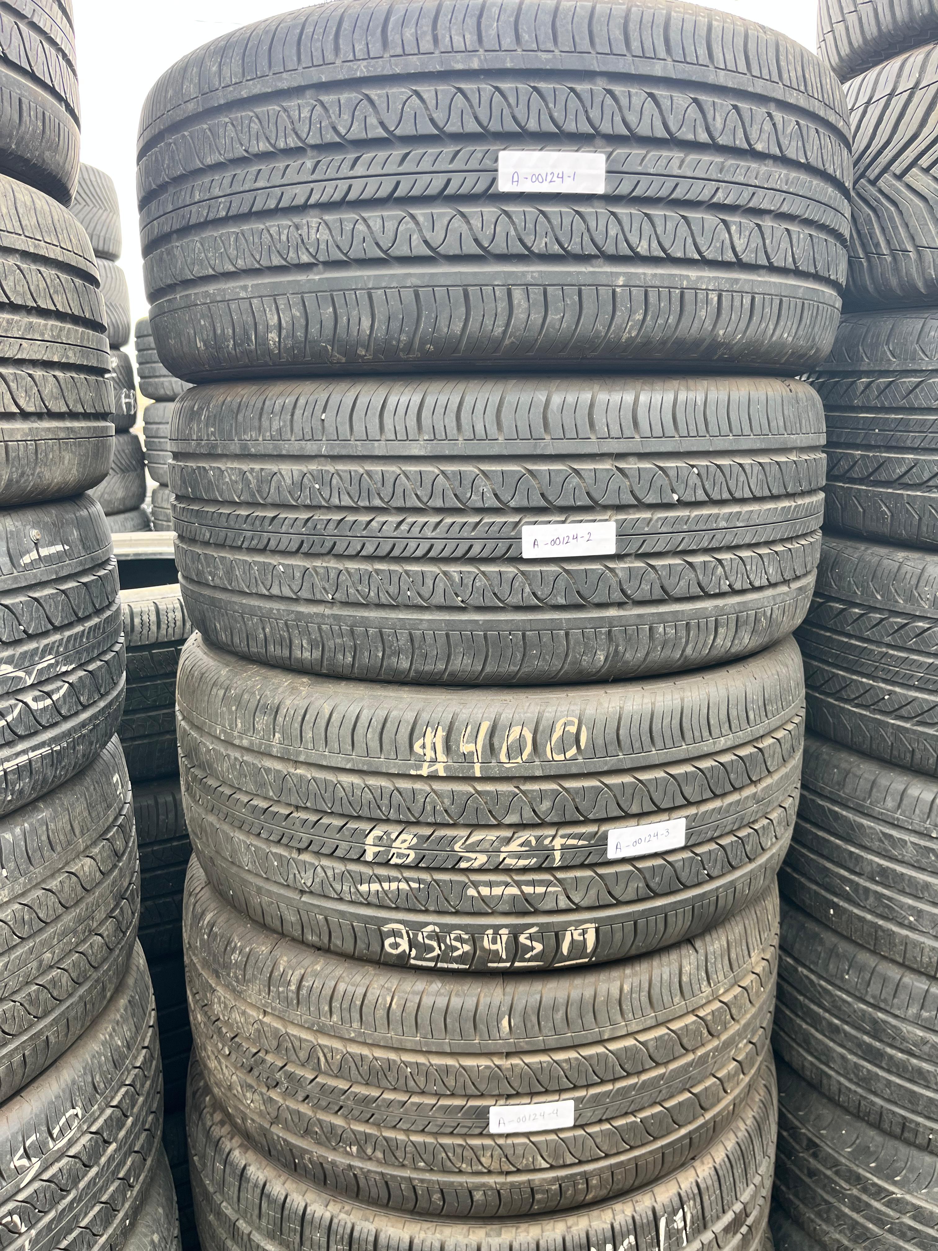 255/45R19 Set (4 Used Tires) Continental Pro Contact