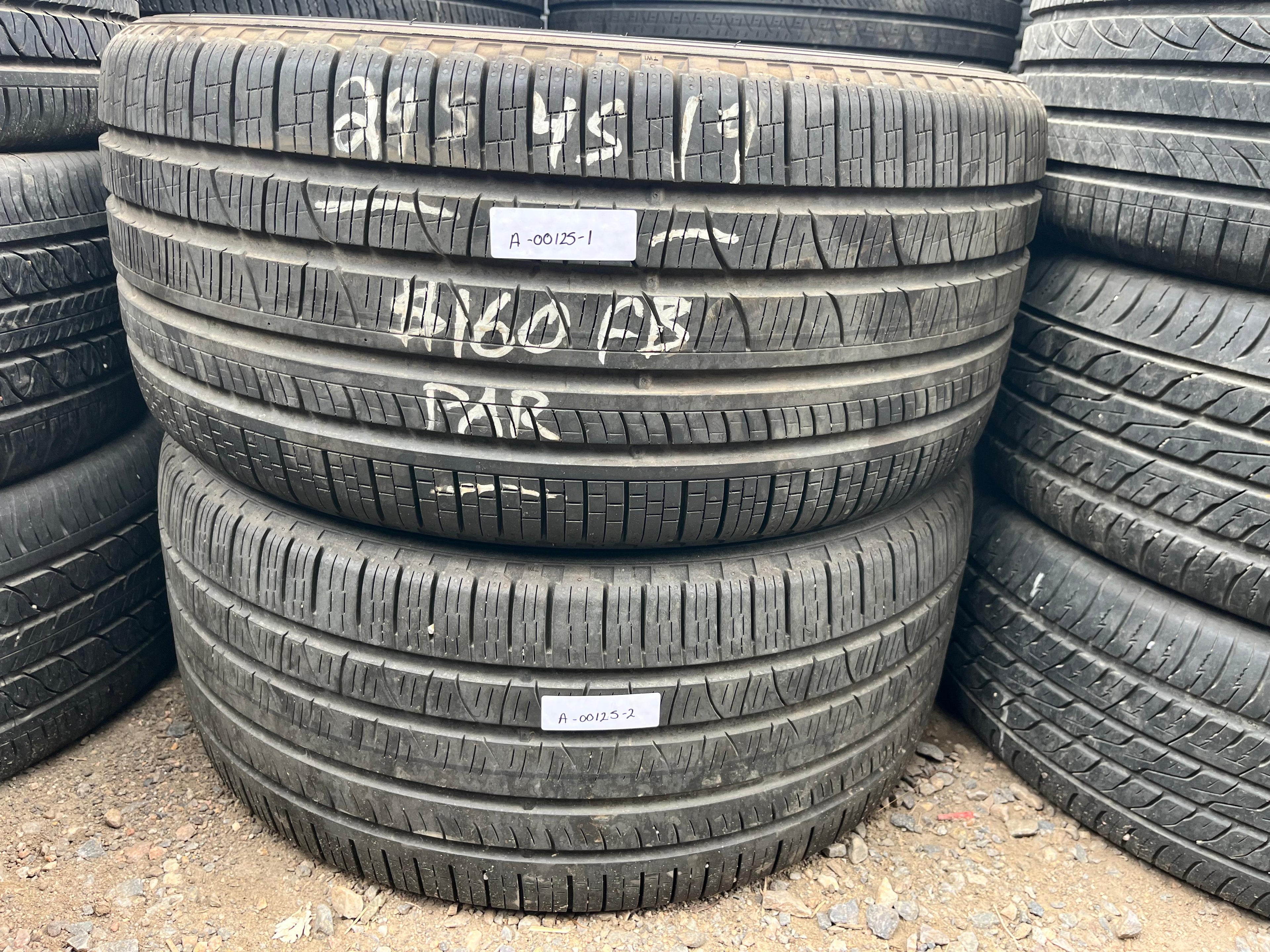 295/45R19 Pair (2 Used Tires) Pirelli Scorpion