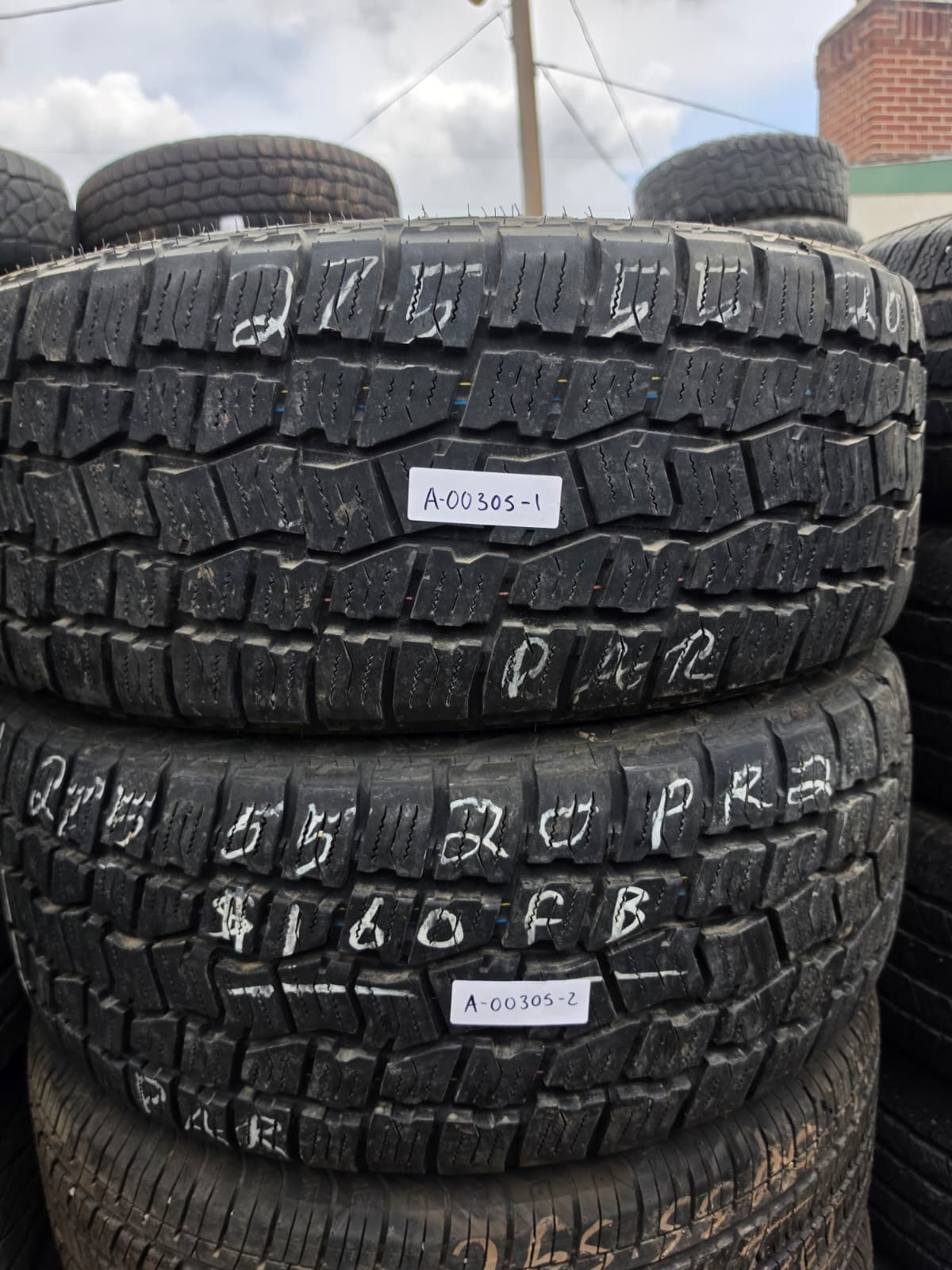 275/55R20 Pair (2 Used Tires) Big O Big Foot