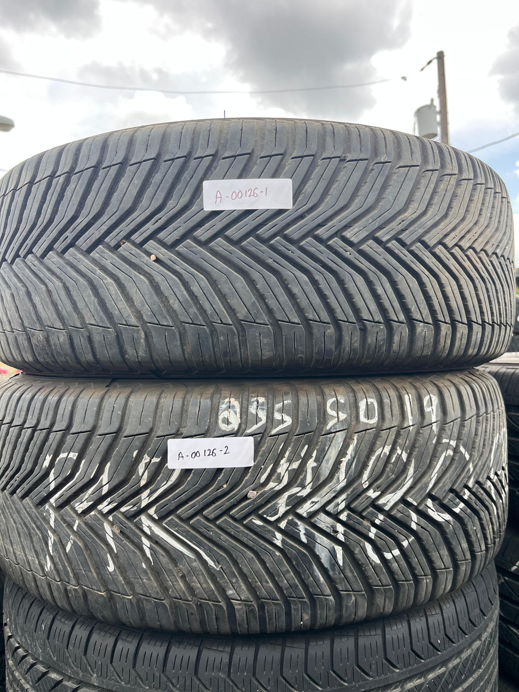 235/50R19 Pair (2 Used Tires) Michelin Cross Climate