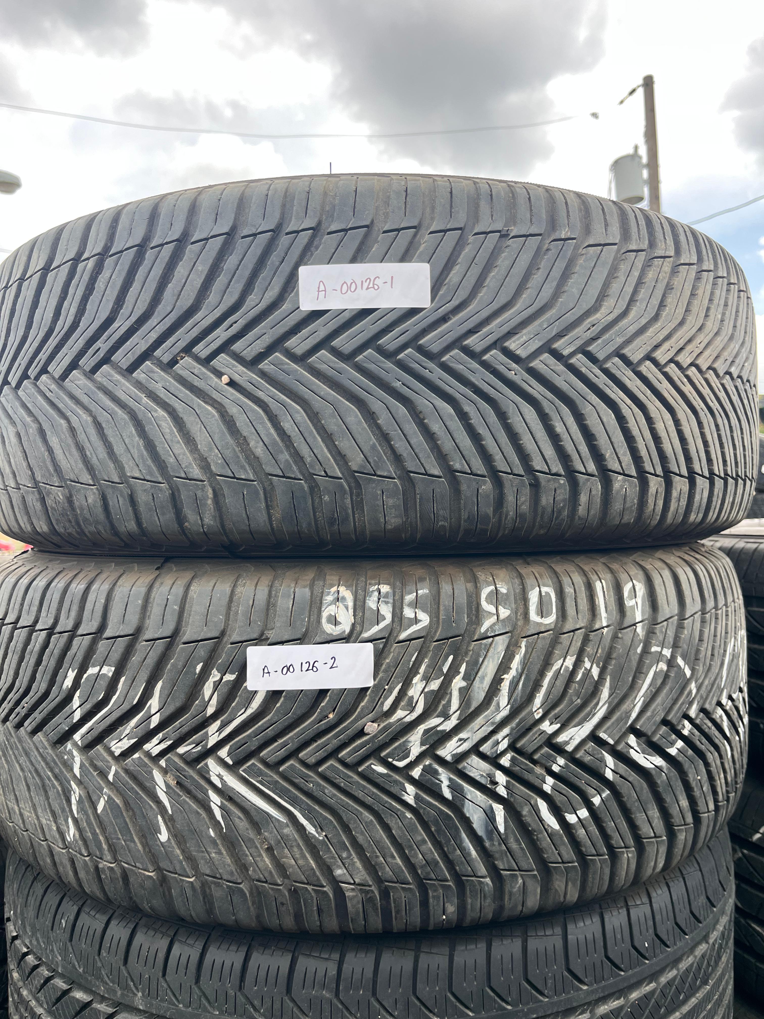 235/50R19 Pair (2 Used Tires) Michelin Cross Climate