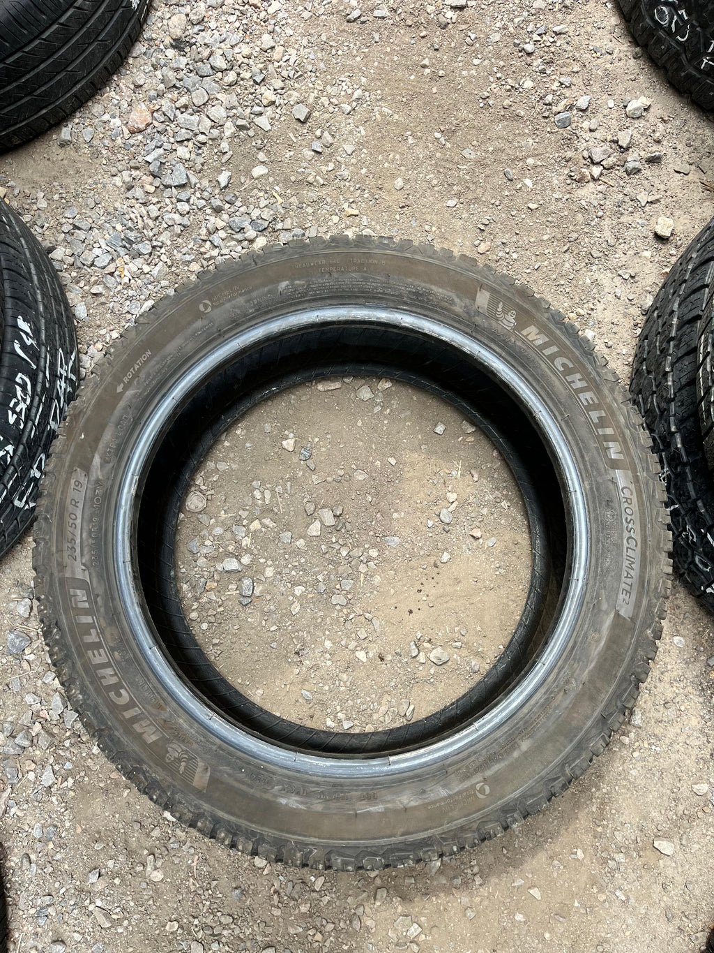 235/50R19 Pair (2 Used Tires) Michelin Cross Climate