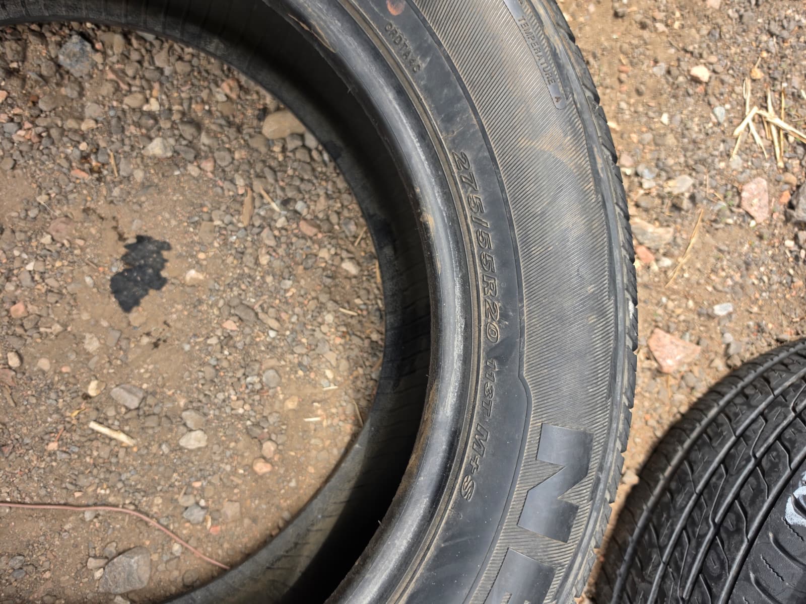 275/55R20 Set (4 Used Tires) Nexen Roadian HTX