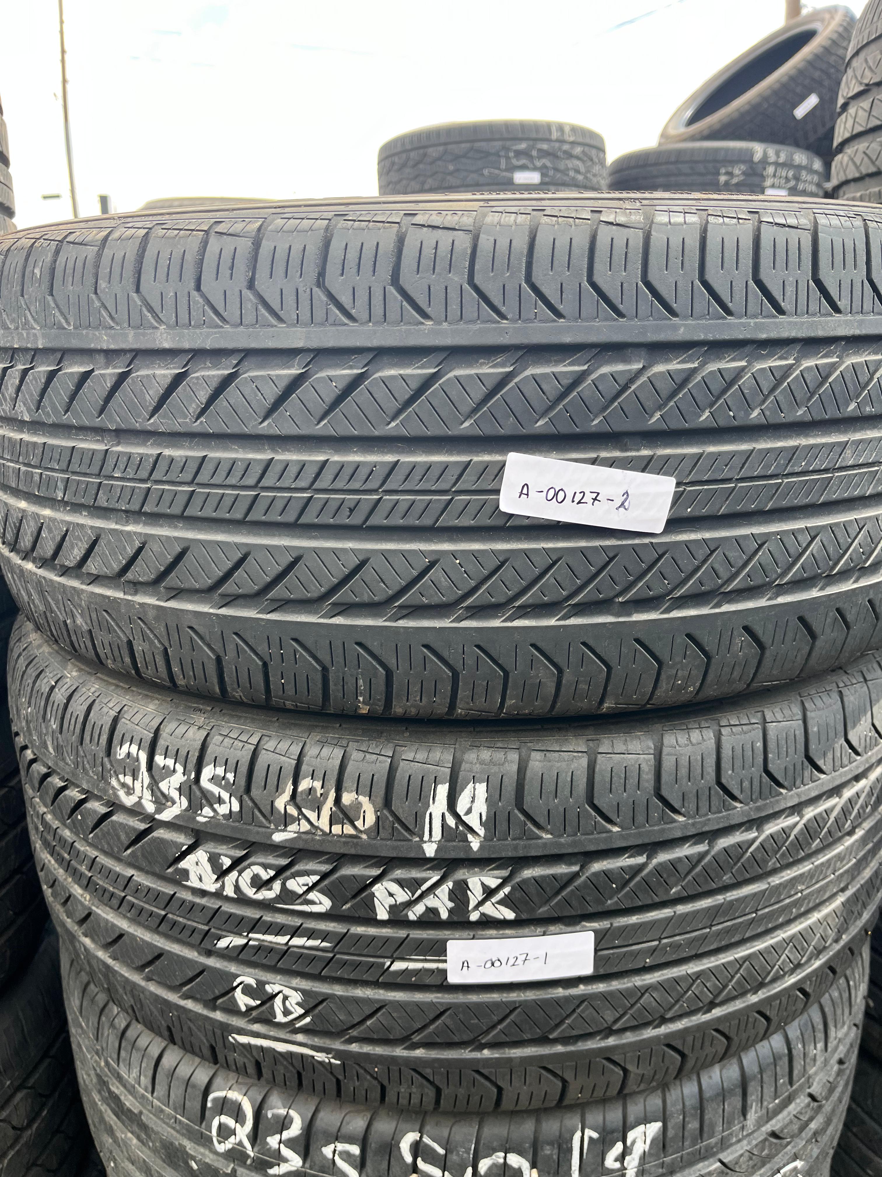 235/50R19 Pair (2 Used Tires) Continental Pro Contact