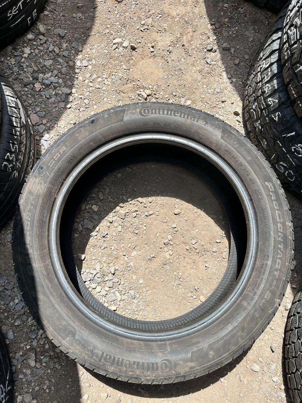 235/50R19 Pair (2 Used Tires) Continental Pro Contact