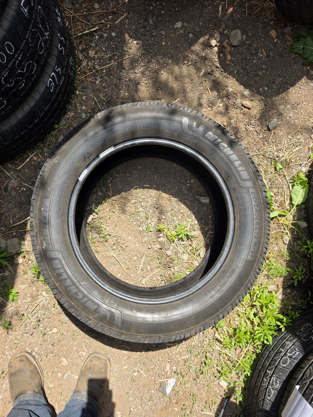 275/55R20 Pair (2 Used Tires) Michelin Defender LTX M/S2