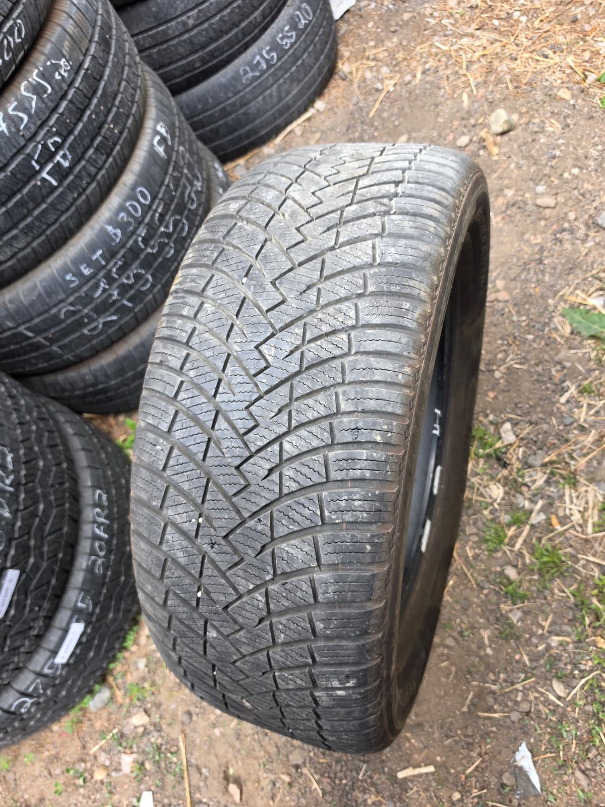 275/55R20 Pair (2 Used Tires) Pirelli Scorpion Weather Active Snow Tire