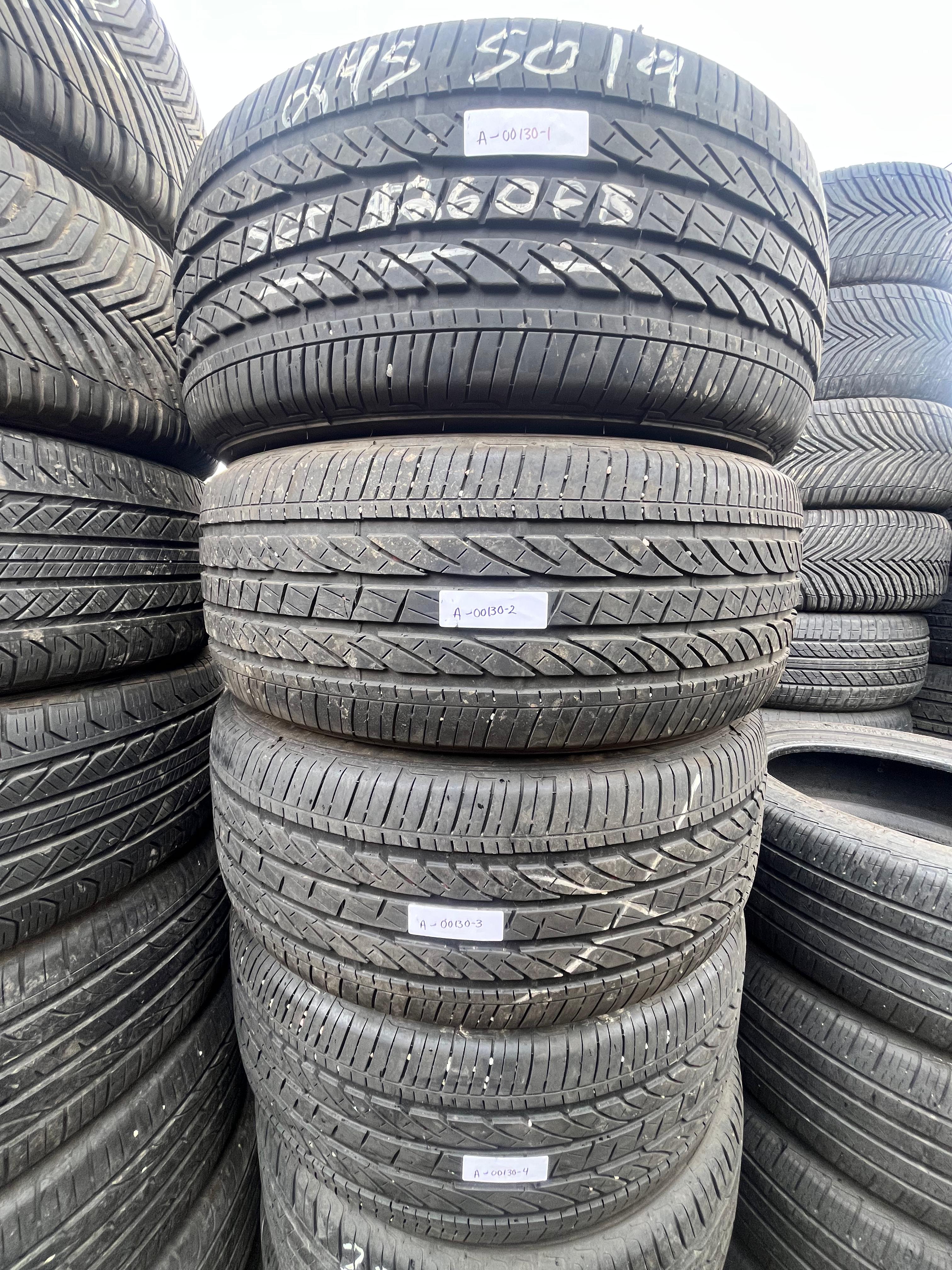 245/50R19 Set (4 Used Tires) Bridgestone Dueler