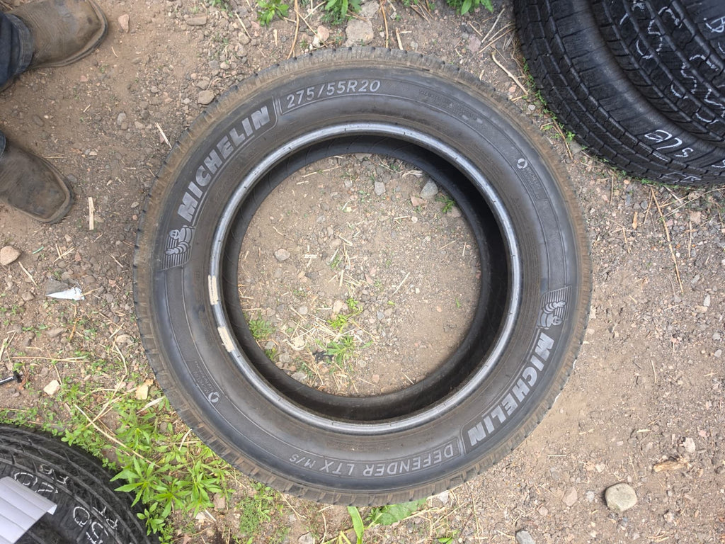 275/55R20 Set (4 Used Tires) Michelin Defender LTX