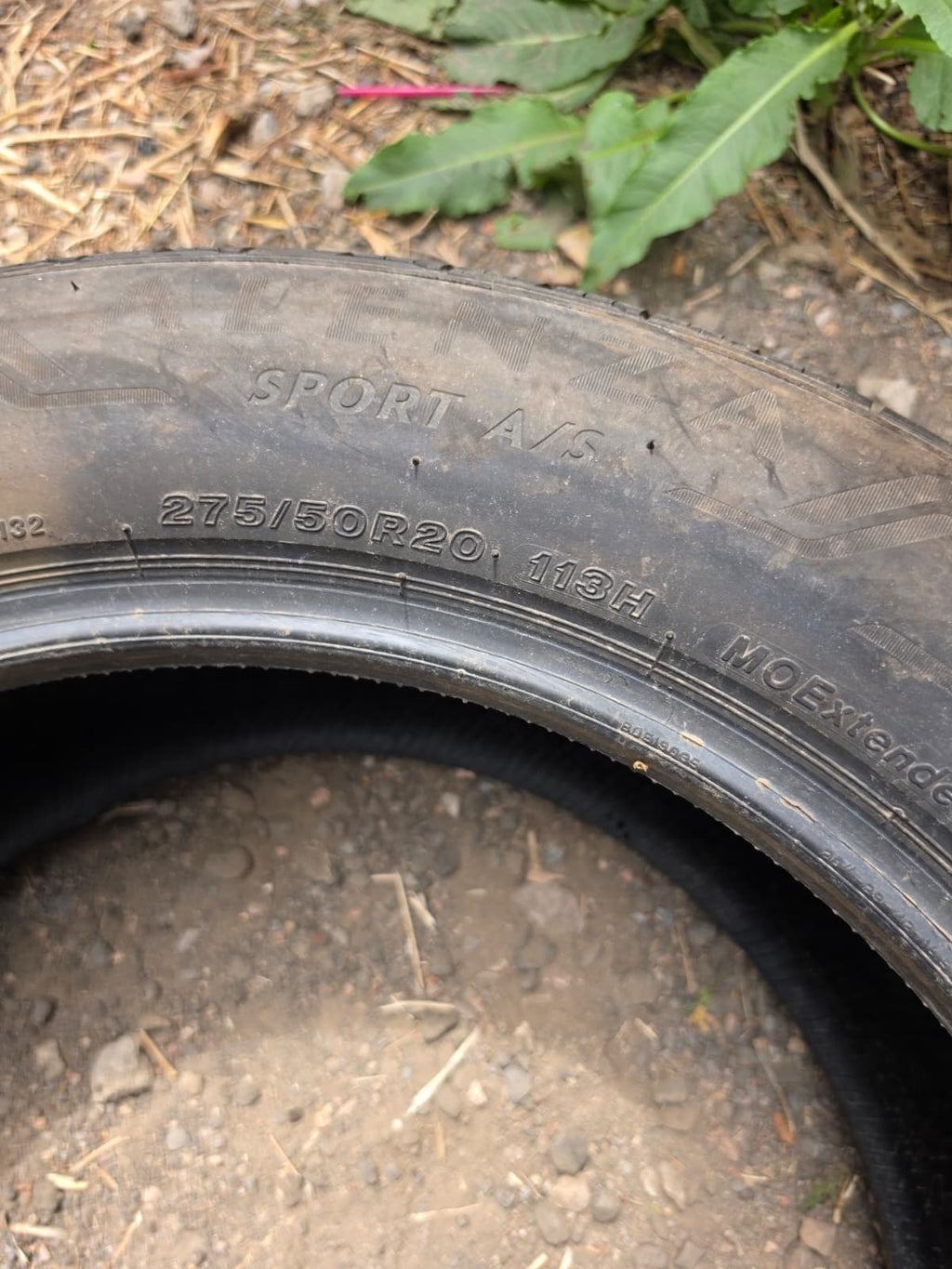 275/50R20 Pair (2 Used Tires) Bridgestone Alenza Sport