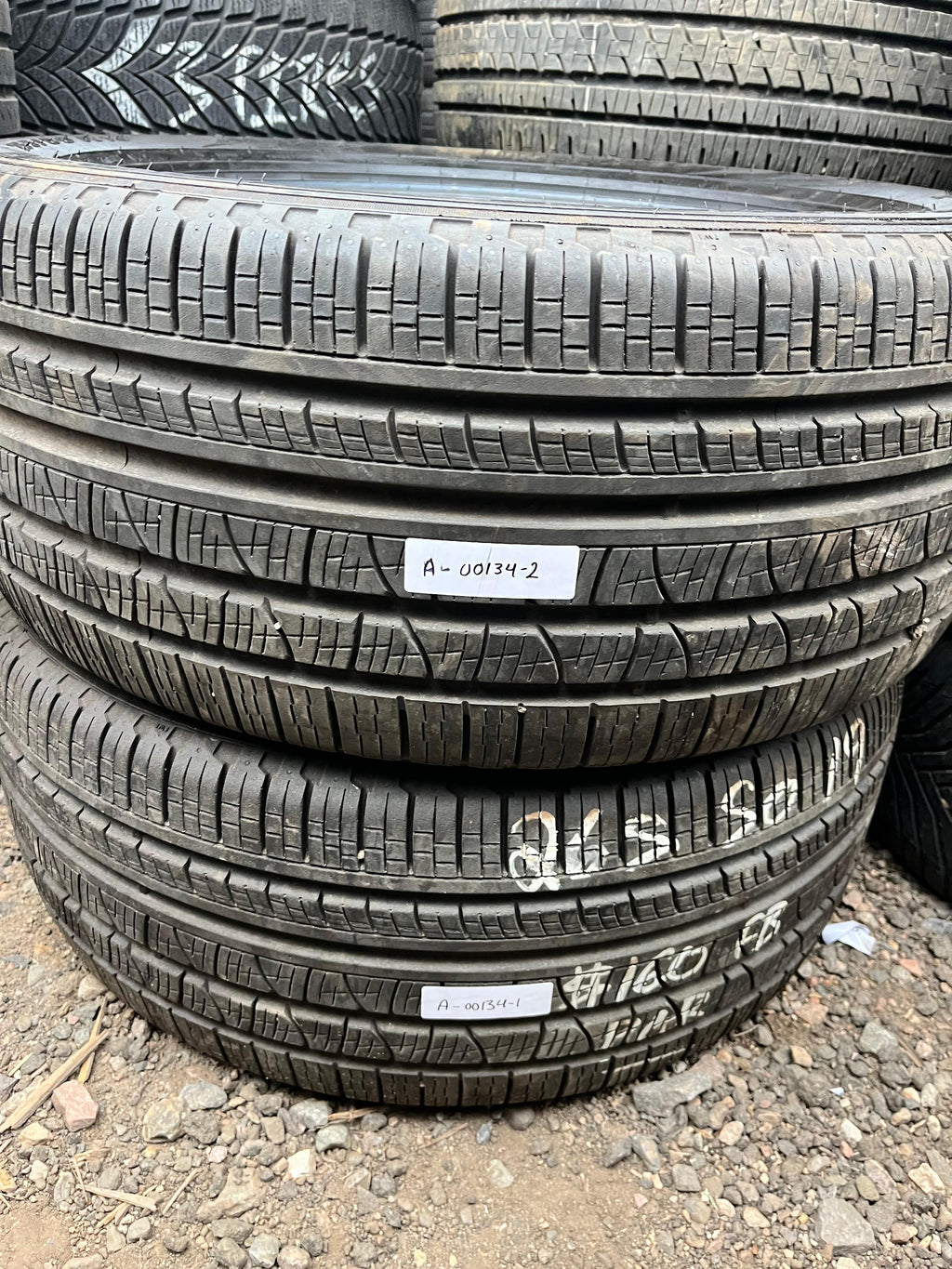 265/50R19 Pair (2 Used Tires) Pirelli Scorpion