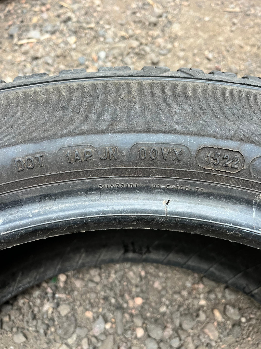 225/55R19 Pair (2 Used Tires) Michelin  Cross Climate