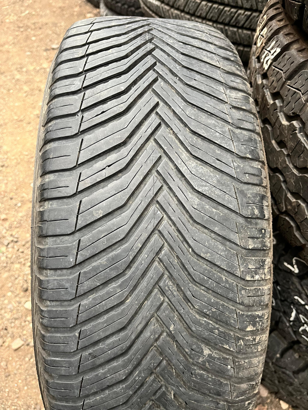225/55R19 Pair (2 Used Tires) Michelin  Cross Climate