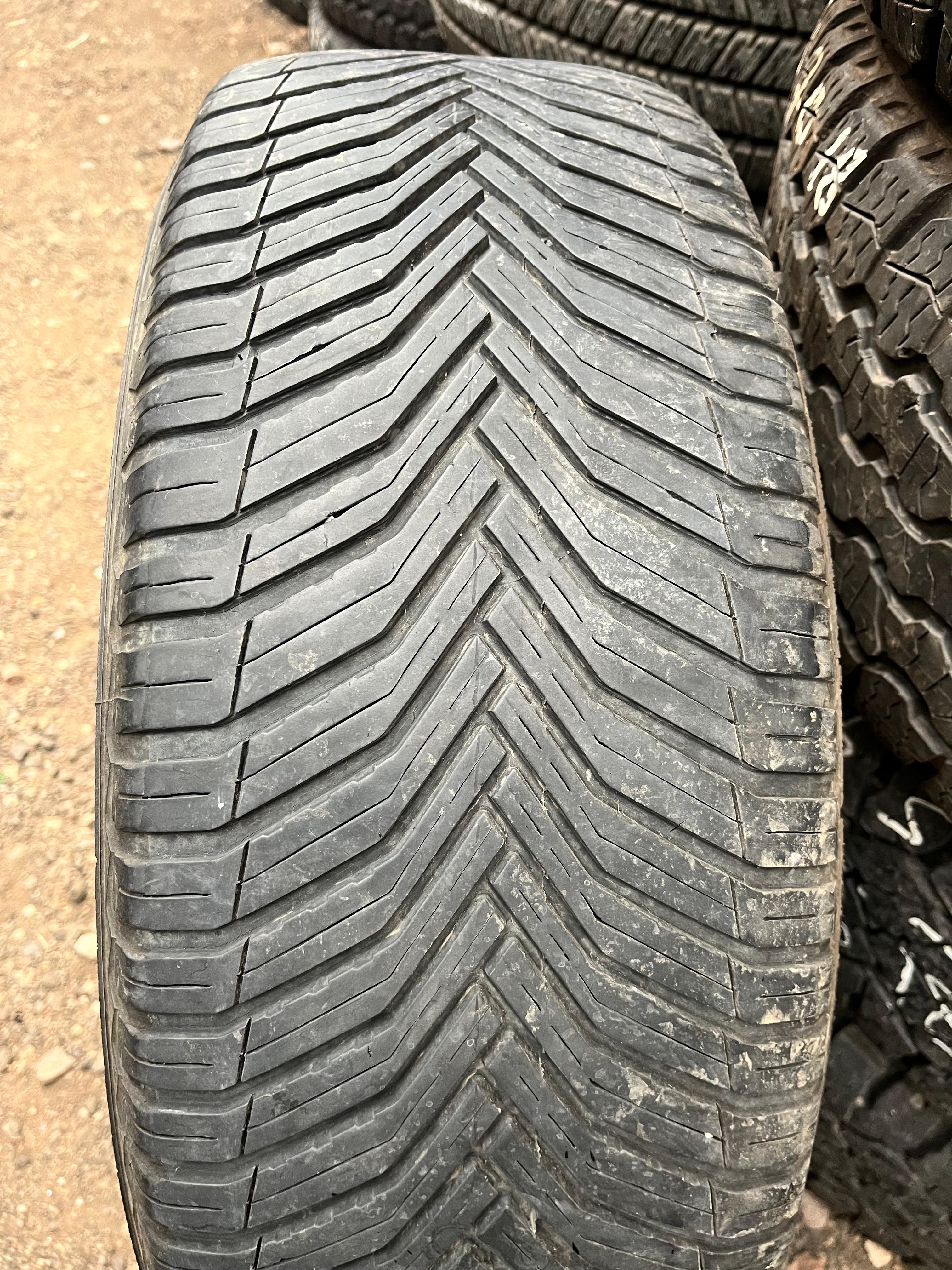 225/55R19 Pair (2 Used Tires) Michelin  Cross Climate
