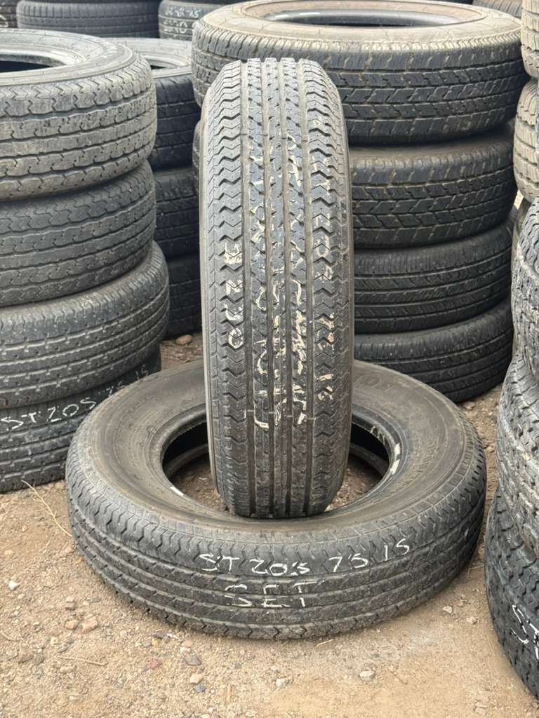ST205/75R5 Pair (2 Used Tires) Goodride ST200