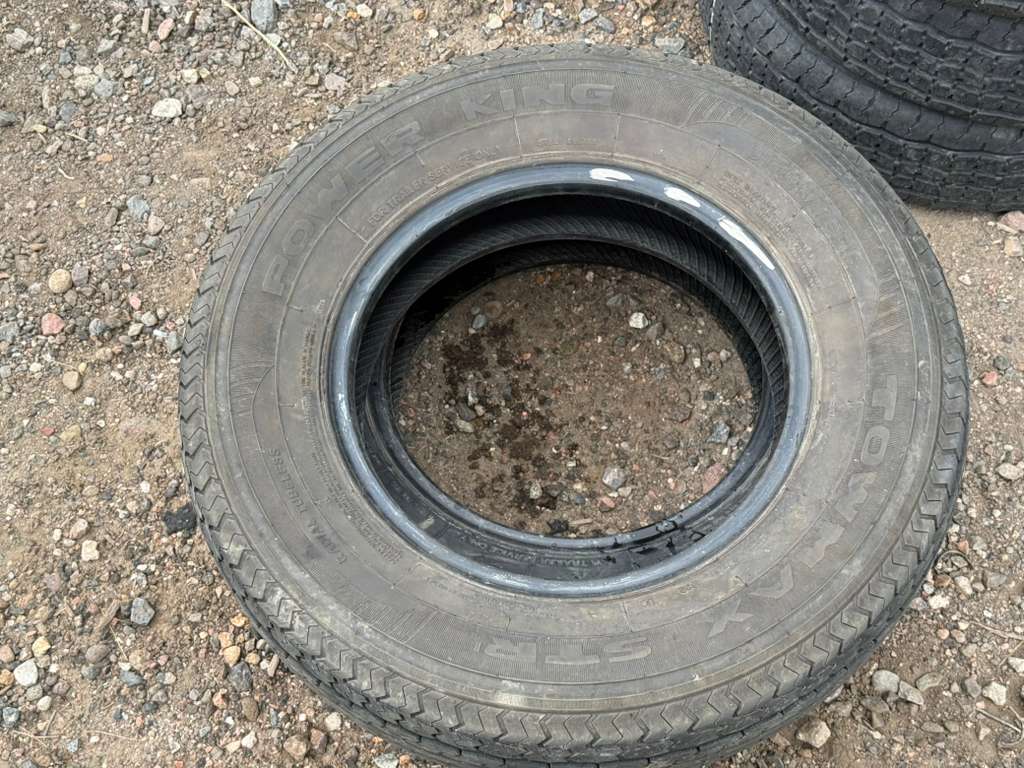 ST205/75R15 Pair (2 Used Tires) Power King Towmax STR2