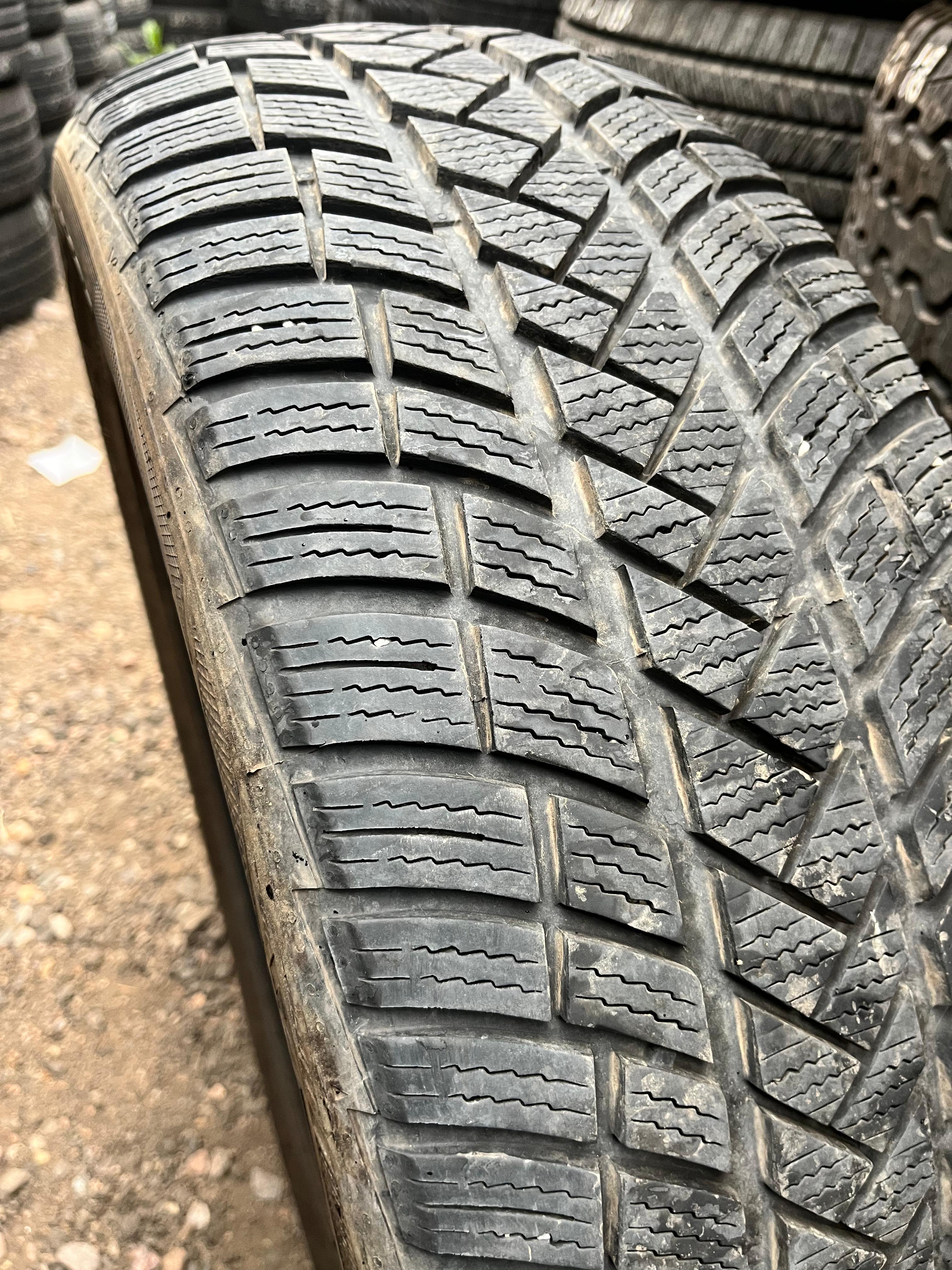 225/55R19 Pair (2 Used Tires) Vredestein Wintrac Pro