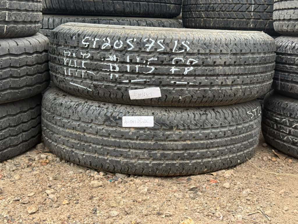 ST205/75R15 Pair (2 Used Tires) Goodride Radial ST-100