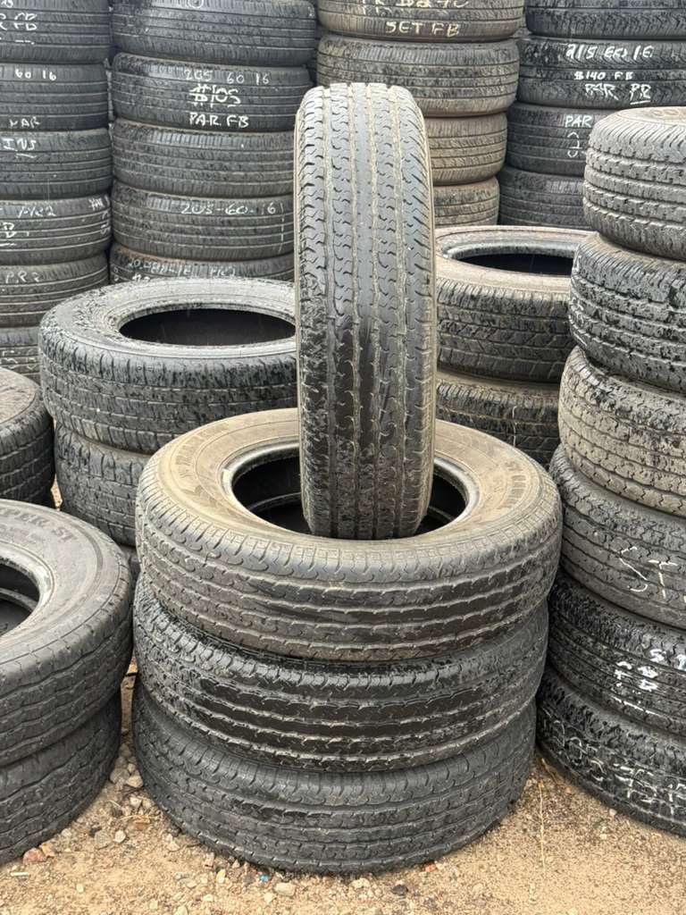 ST205/75R15 Set (4 Used Tires) Trailer King  ST Radial