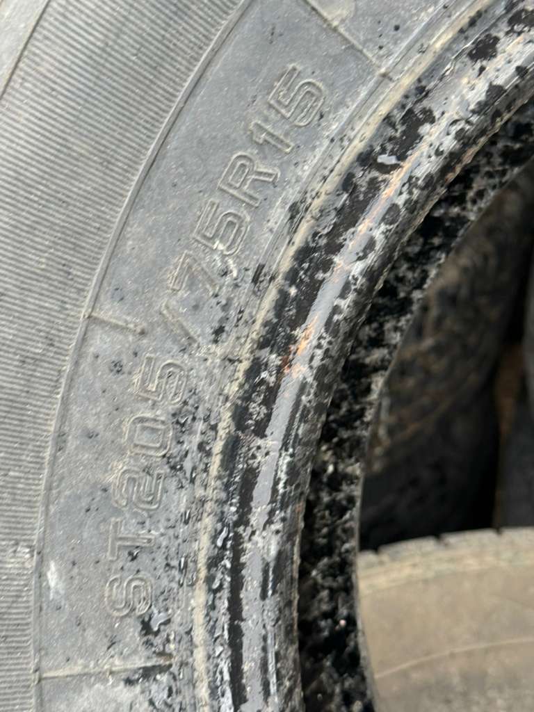 ST205/75R15 Set (4 Used Tires) Trailer King  ST Radial