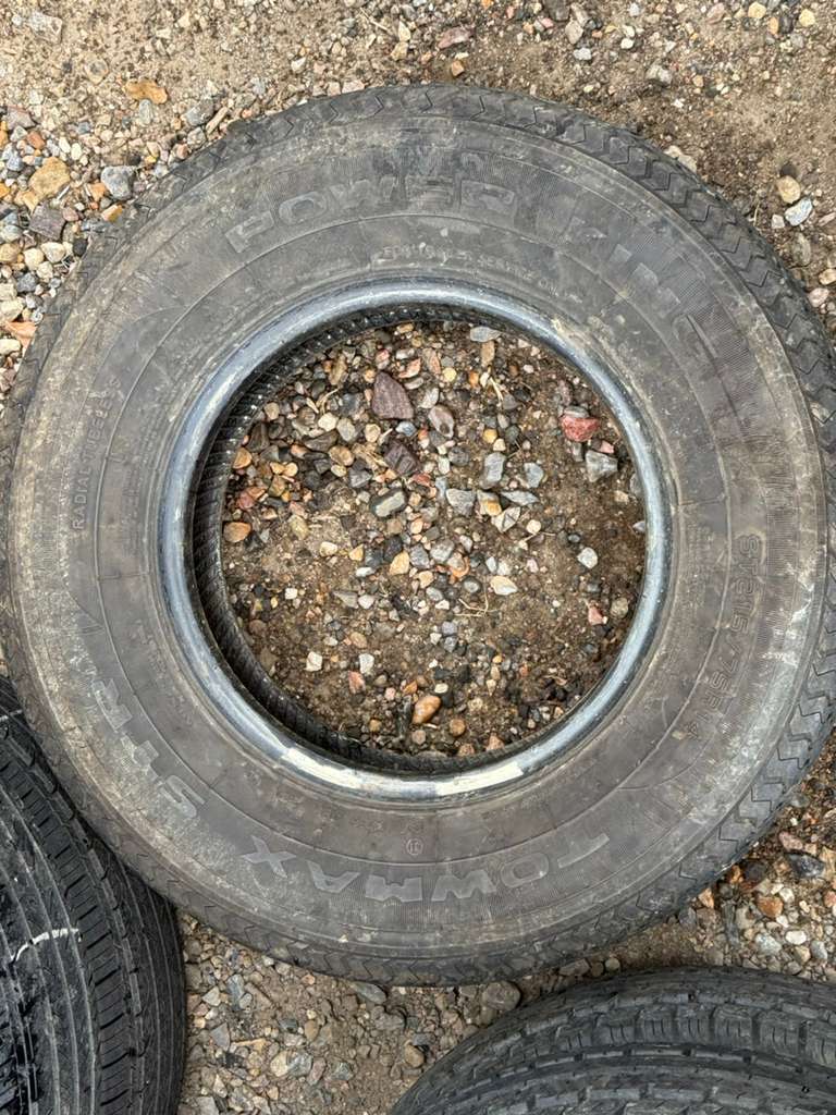 ST215/75R14 Pair (2 Used Tires) Power King Towmax STR1