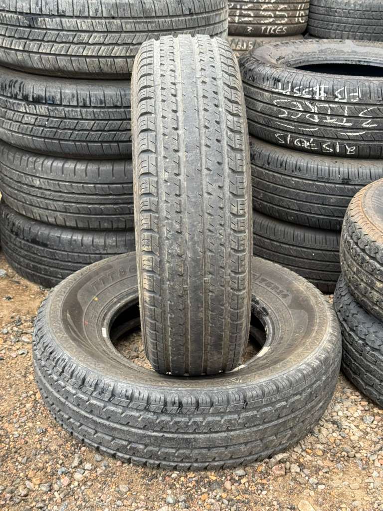 ST215/75R14 Pair (2 Used Tires) Contender TTT868