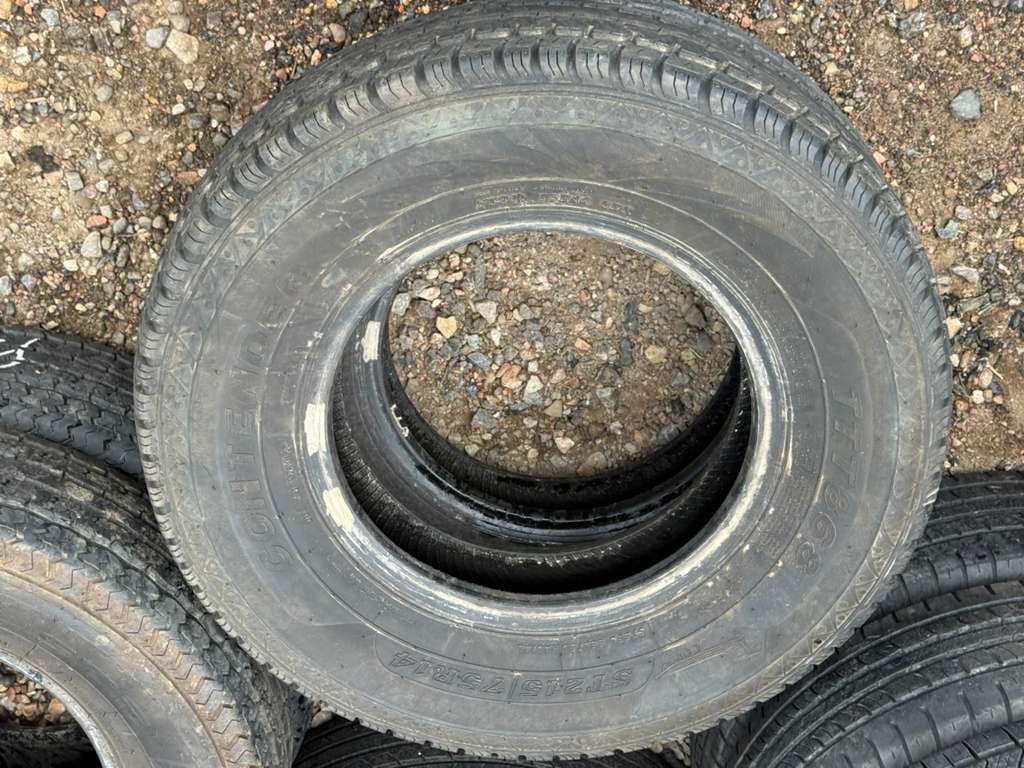 ST215/75R14 Pair (2 Used Tires) Contender TTT868