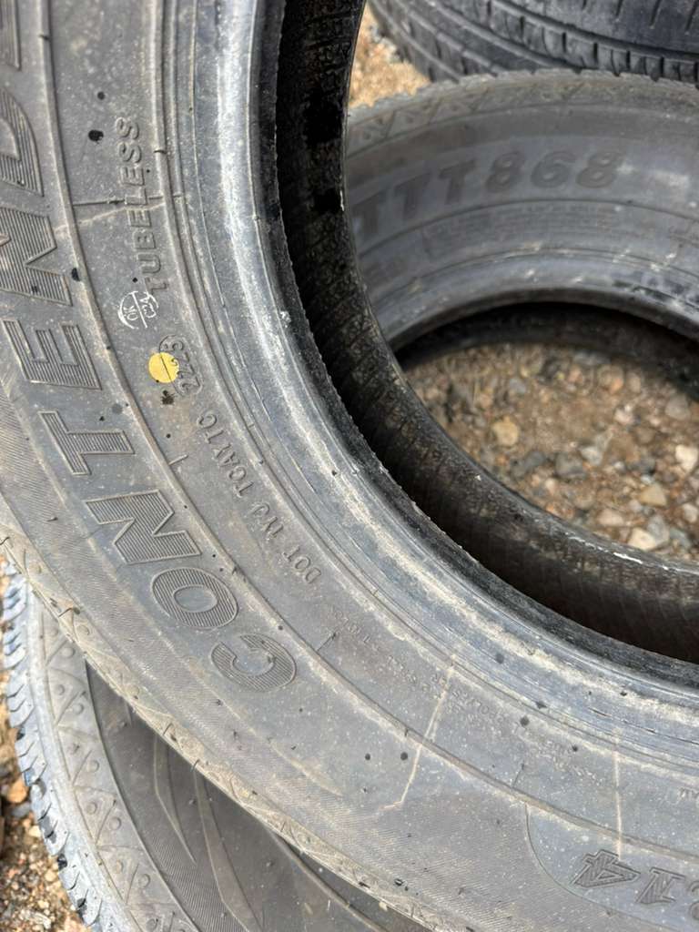 ST215/75R14 Pair (2 Used Tires) Contender TTT868