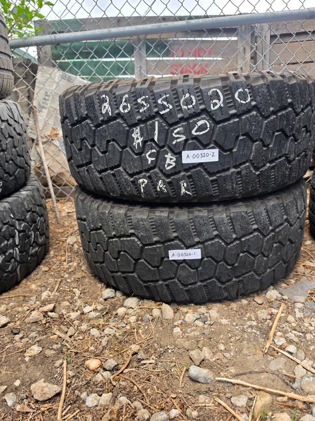 265/50R20 Pair (2 Used Tires) Cooper  Discover Rugged Trek