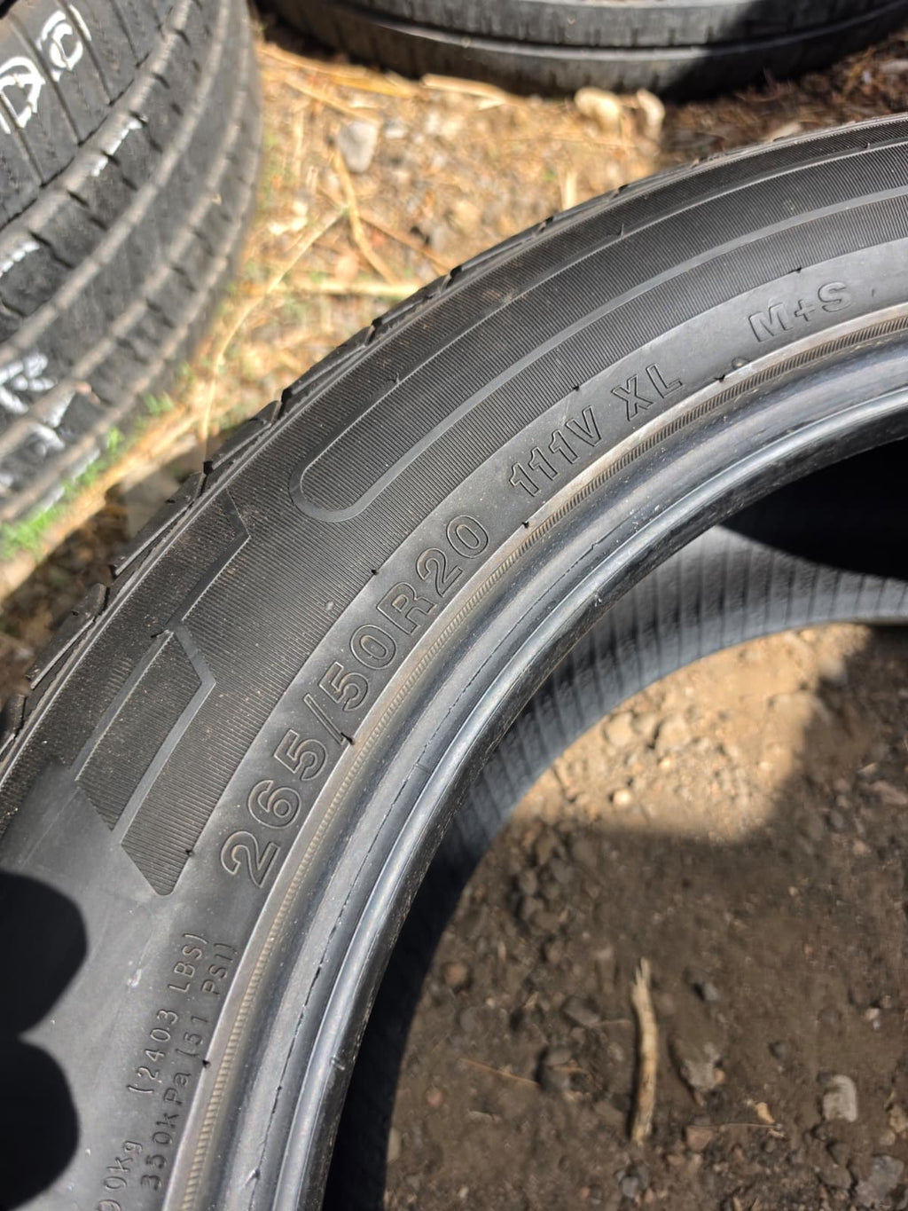 265/50R20 Set (4 Used Tires) Forceland Kunimoto F28