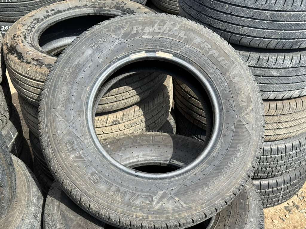 ST205/75R14 Set (4 Used Tires) Carlstar Radial Trail USA